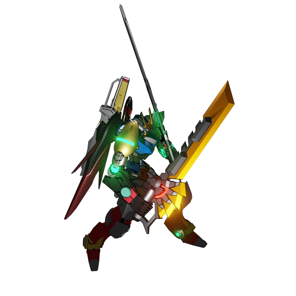 Mecha attack pose png