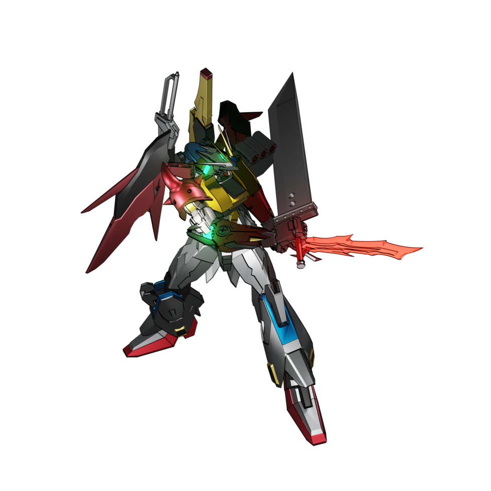 mecha listo para atacar png