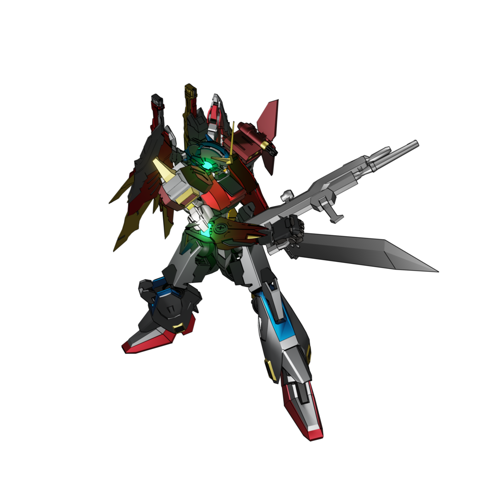 Mecha prêt à attaquer png