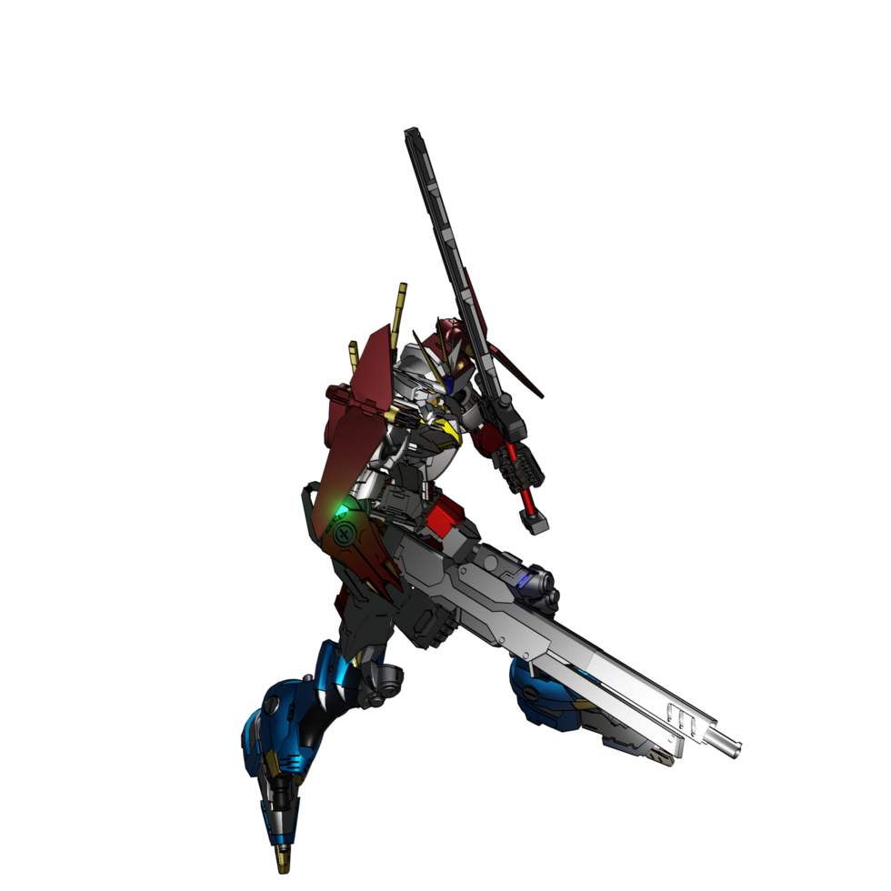 pose de ataque mecha png