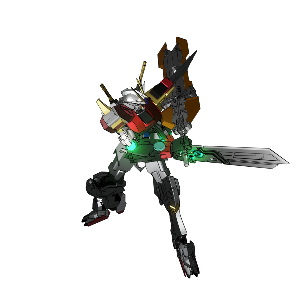 mecha attacco posa png