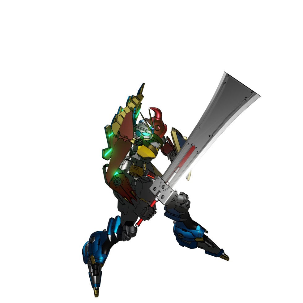 Mecha-Angriffspose png