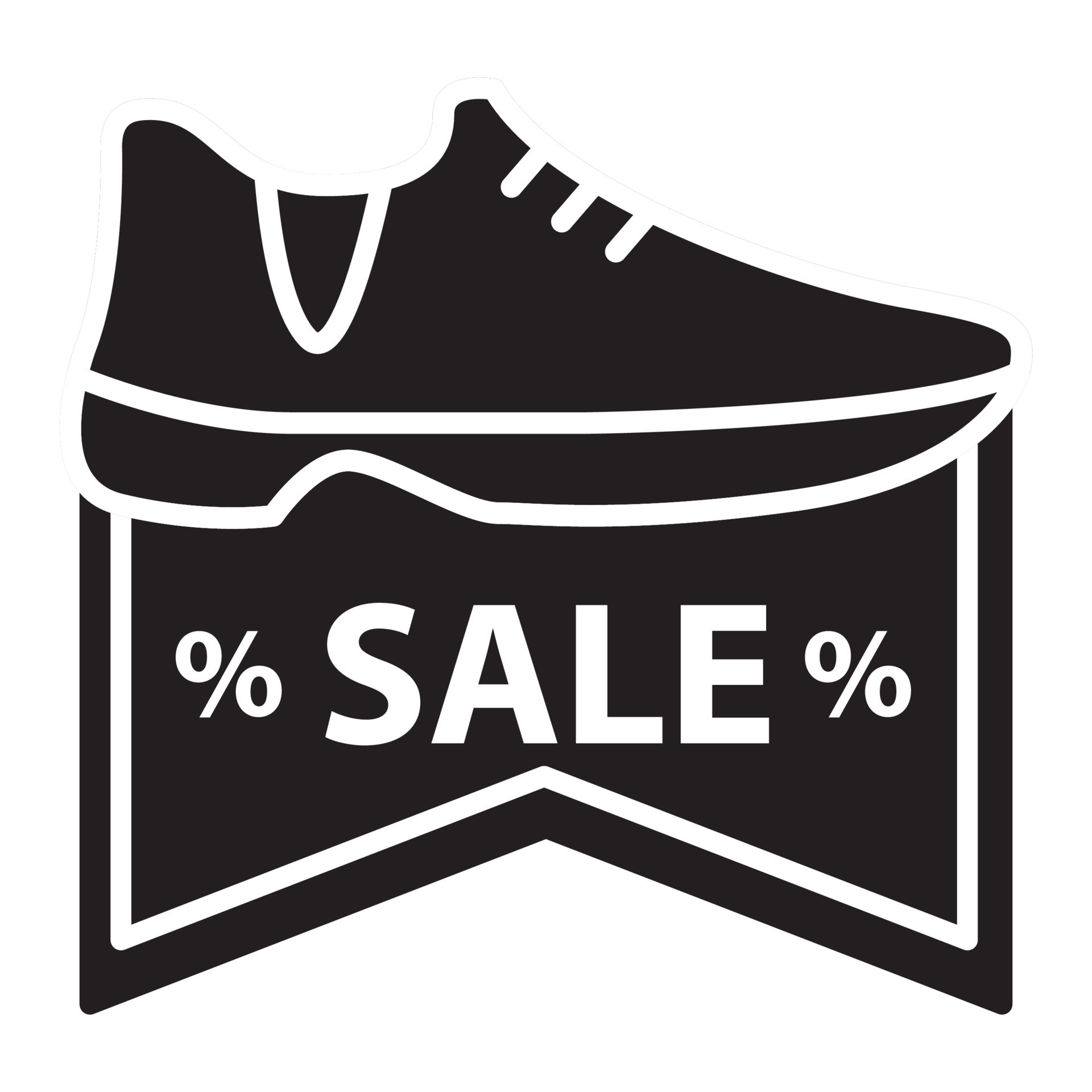 Mooie vrouw Reserve klep Black silhouette shoes discount icon. Sign for a sneakers online store.Outline  footwear sign.Vector illustration sports shoes.Isolated on white  background. 12523161 Vector Art at Vecteezy