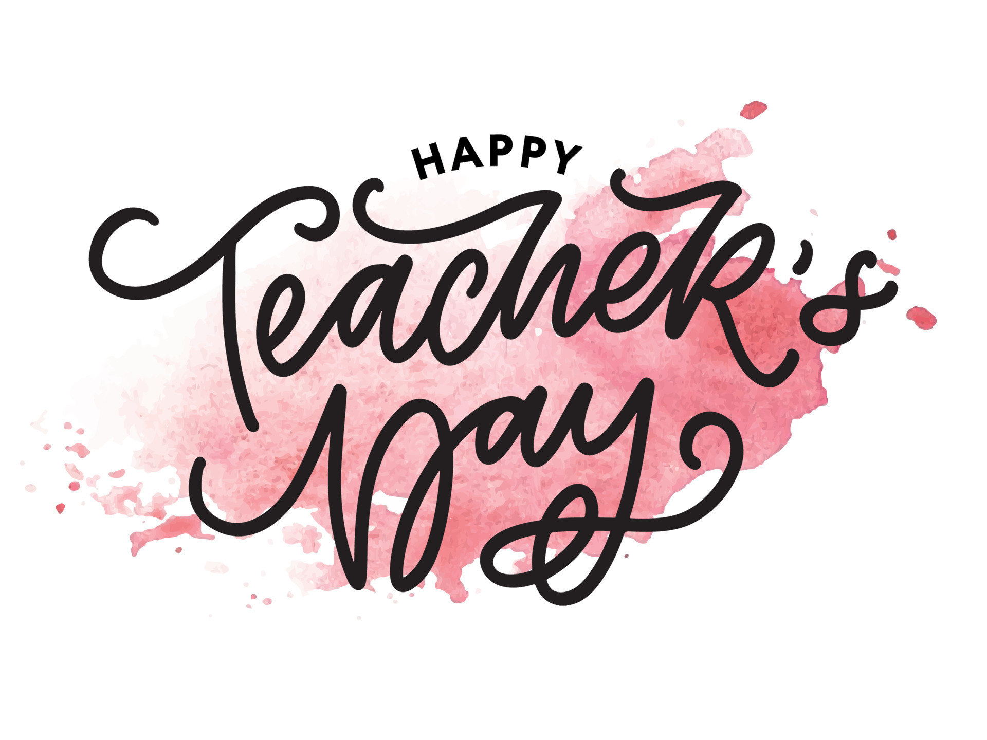 Handlettering Feliz Día Del Maestro Ilustración Vectorial Gran Tarjeta Handlettering Feliz Día Del Maestro Ilustración Vectorial Gran Tarjeta