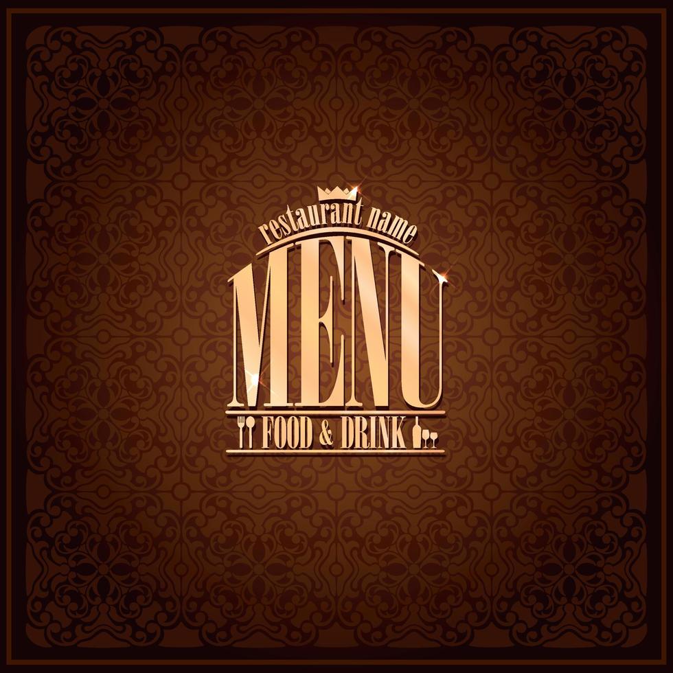 Food and drink Restaurant Menu design ,vintage vector