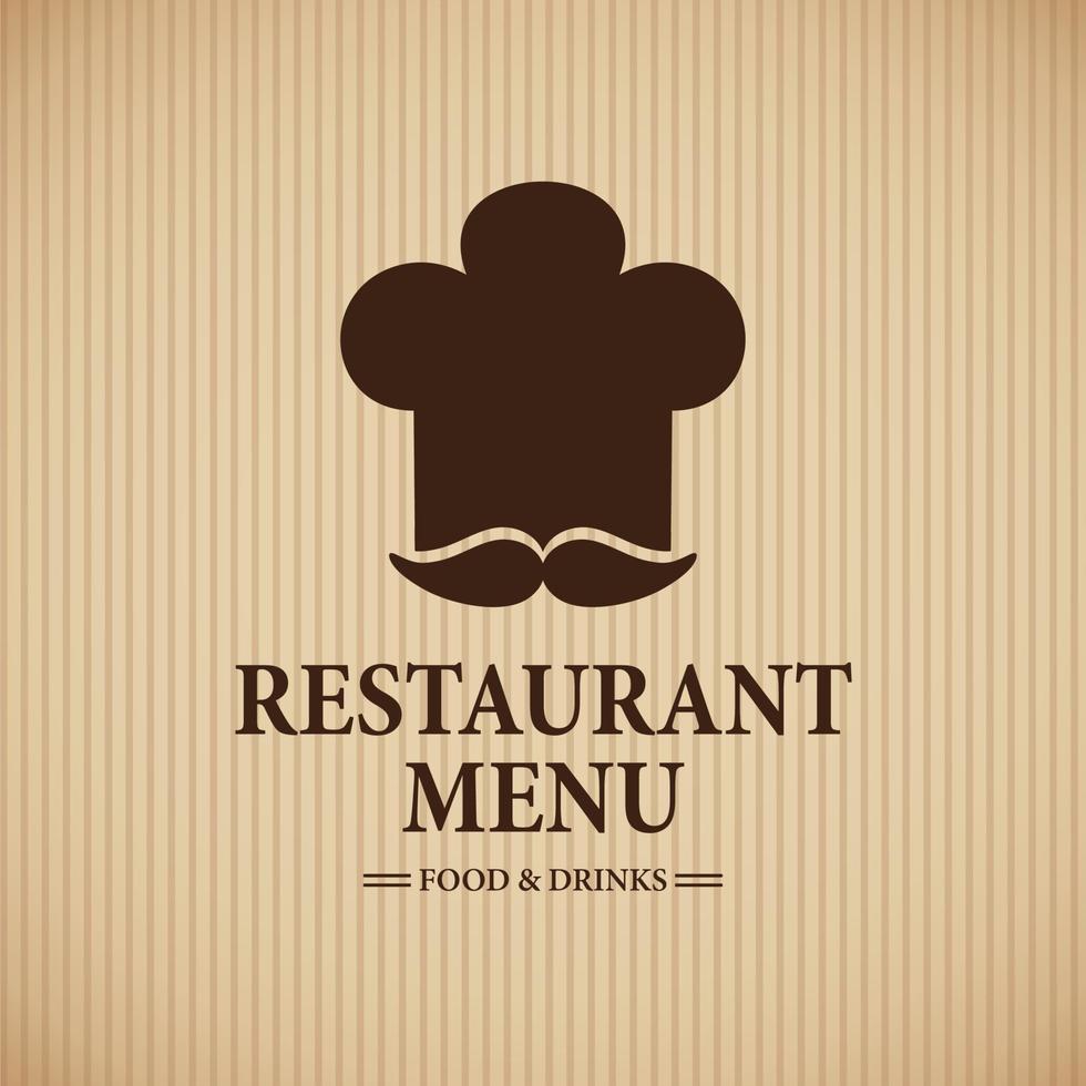 Restaurant menu food and drinks on a retro style vector