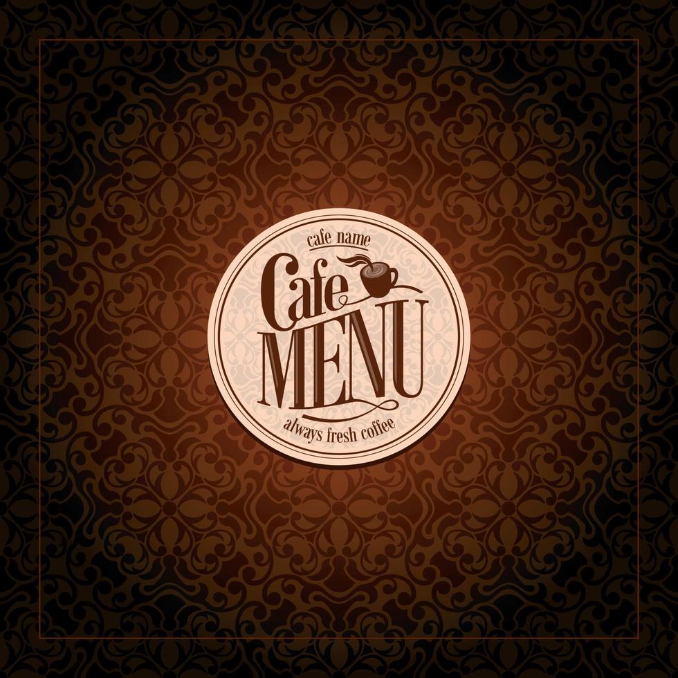 Cafe Menu Design Vintage vector