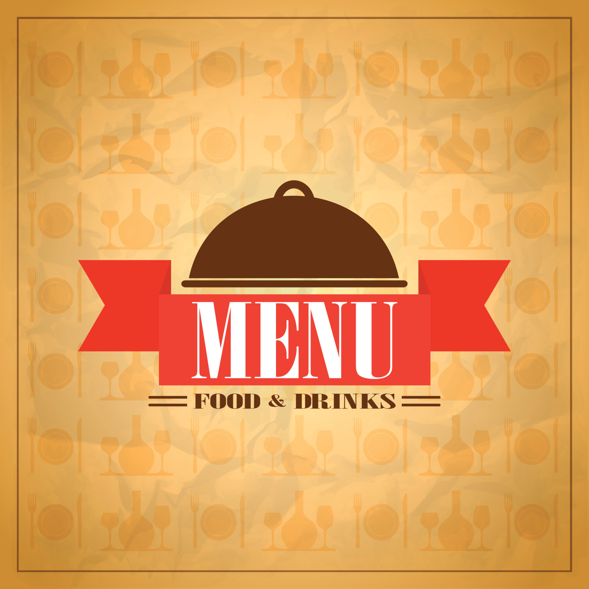 Food and drinks restaurant menu on a retro paper background 12524376 Vector  Art at Vecteezy