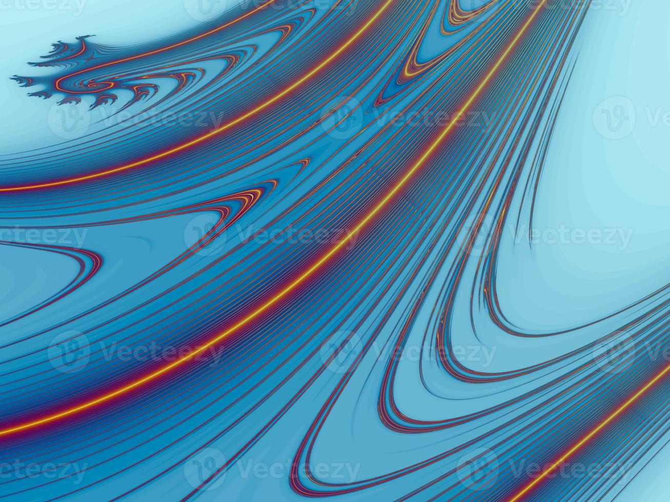 3D-Illustration. Colorful and mathematical fractal backgrounds in complex numbers. photo
