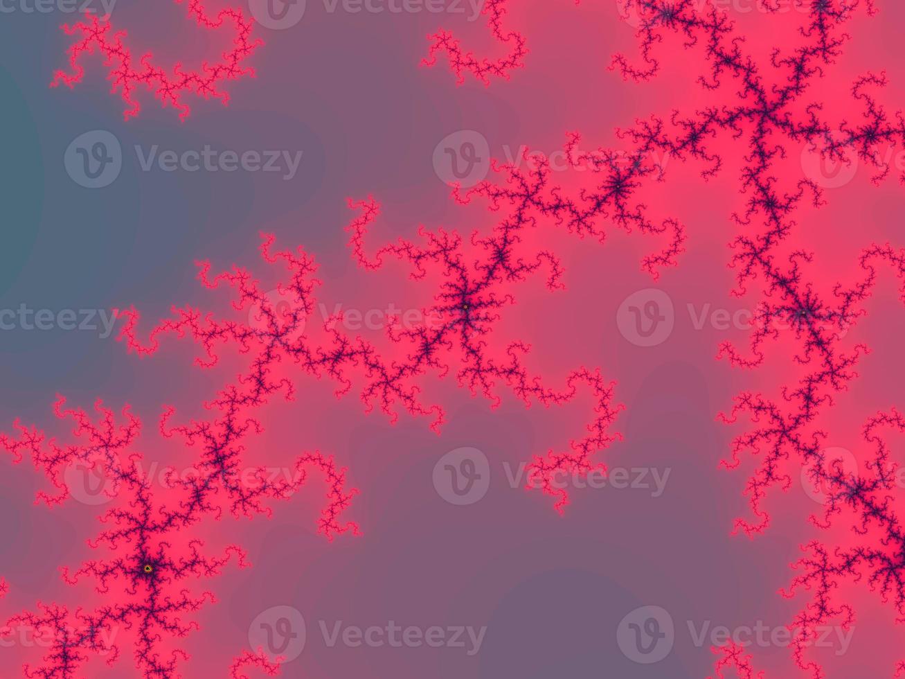 3D-Illustration of a beautiful zoom into the infinite mathematical mandelbrot set fractal. photo