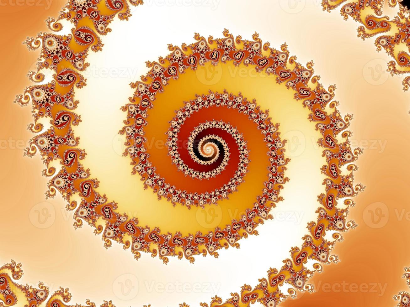 Colorful zoom into an infinite mathematical fractal set photo