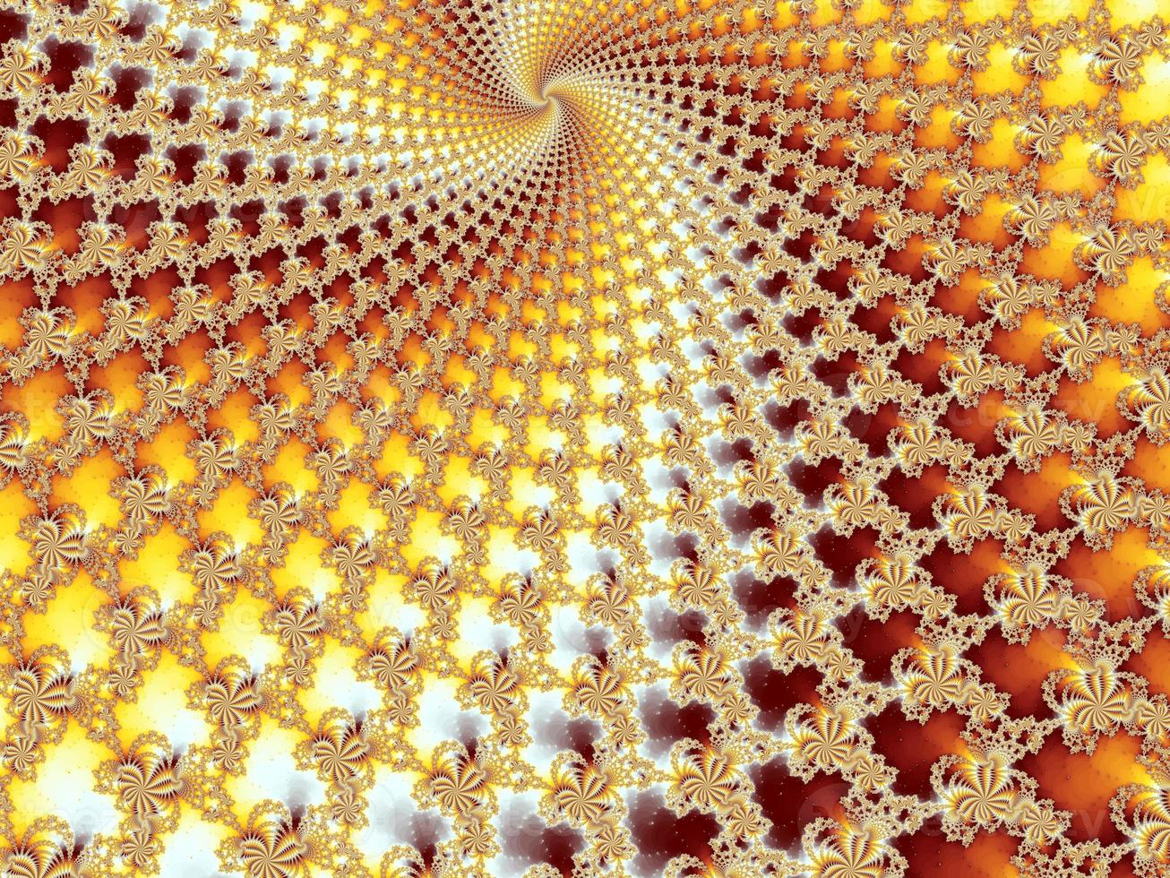 Beautiful zoom into an infinite mathematical fractal set. photo