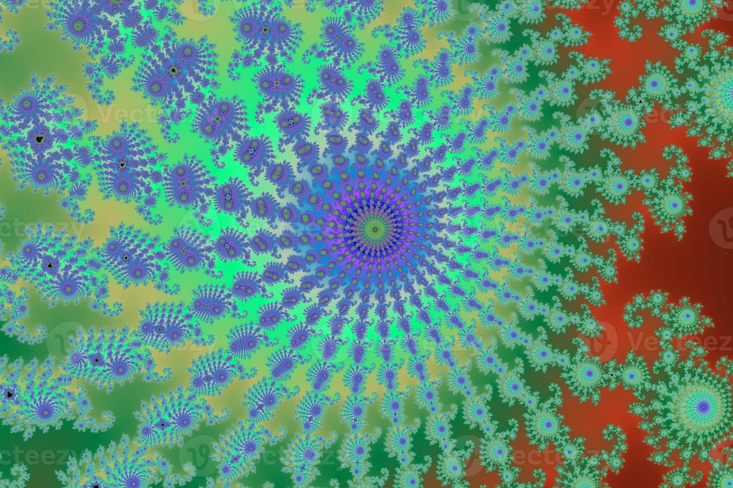 Beautiful zoom into the infinite mathematical mandelbrot set fractal. photo