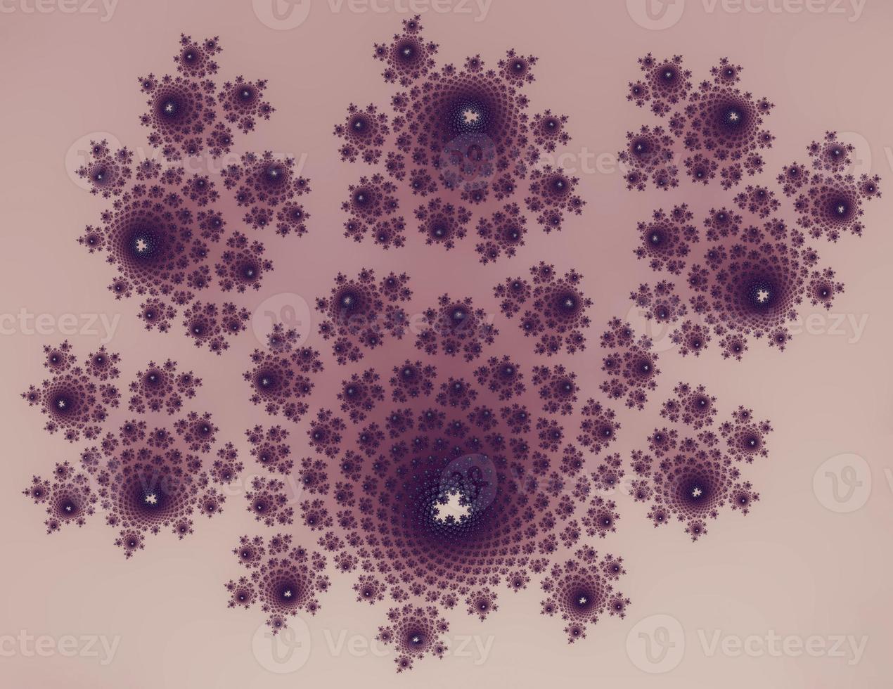 Beautiful zoom into an infinite mathematical fractal set. photo