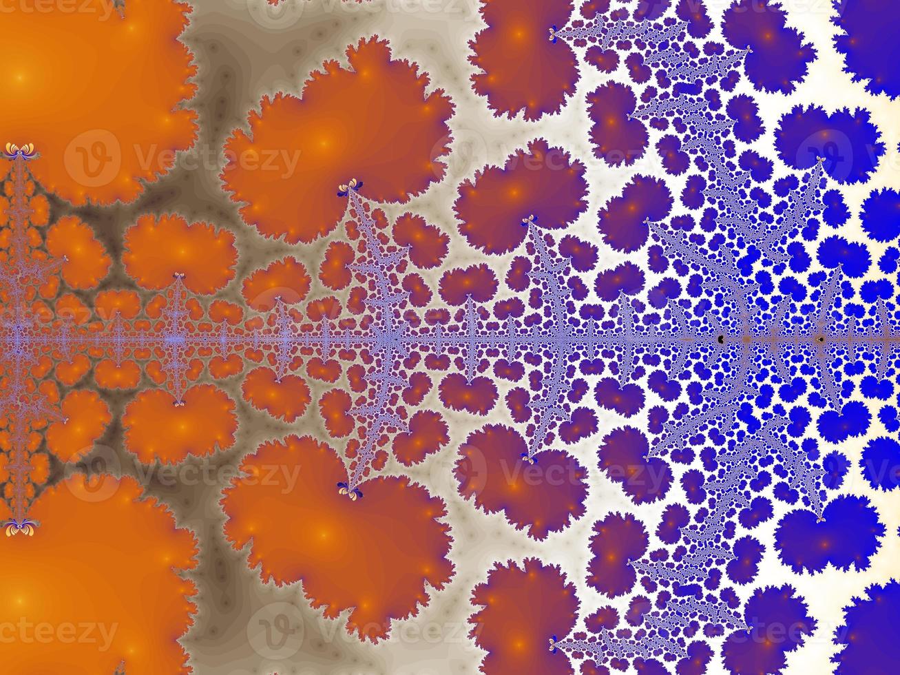 Beautiful zoom into an infinite mathematical fractal set. photo