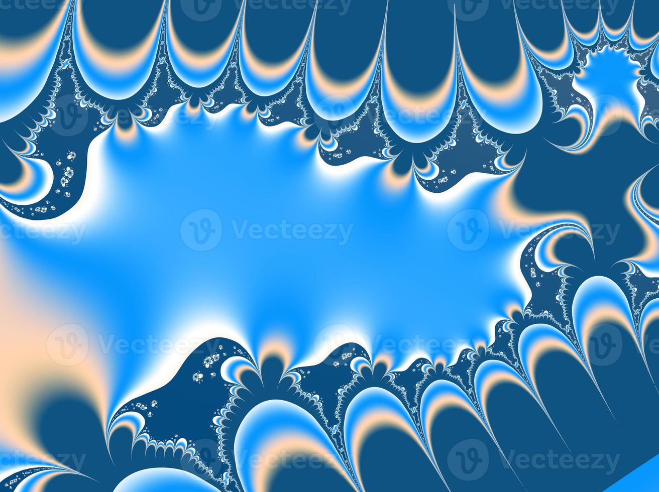Beautiful zoom into an infinite mathematical fractal set. photo