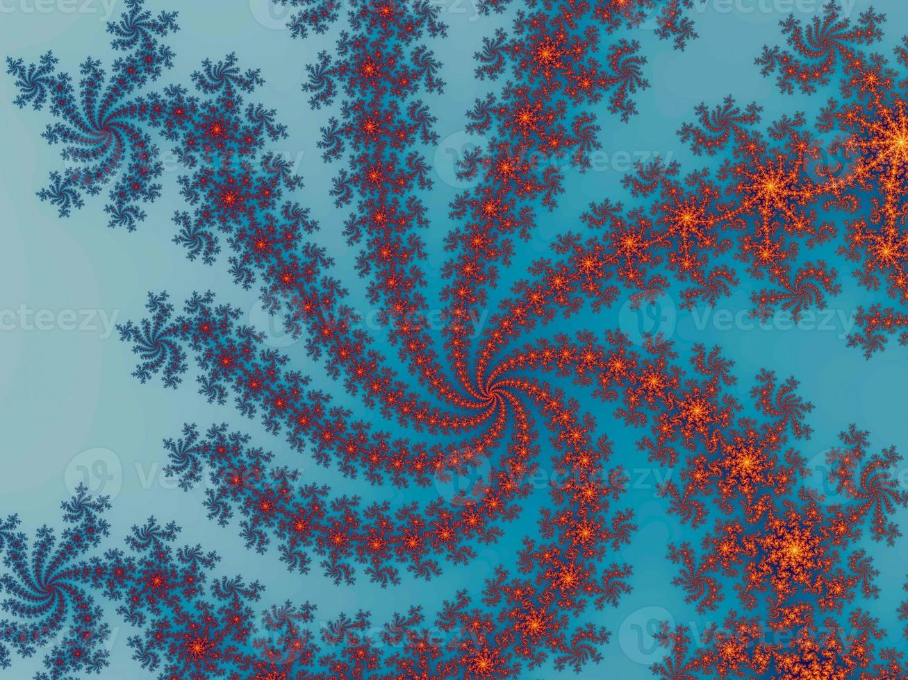 Beautiful zoom into the infinite mathemacial mandelbrot fractal. photo