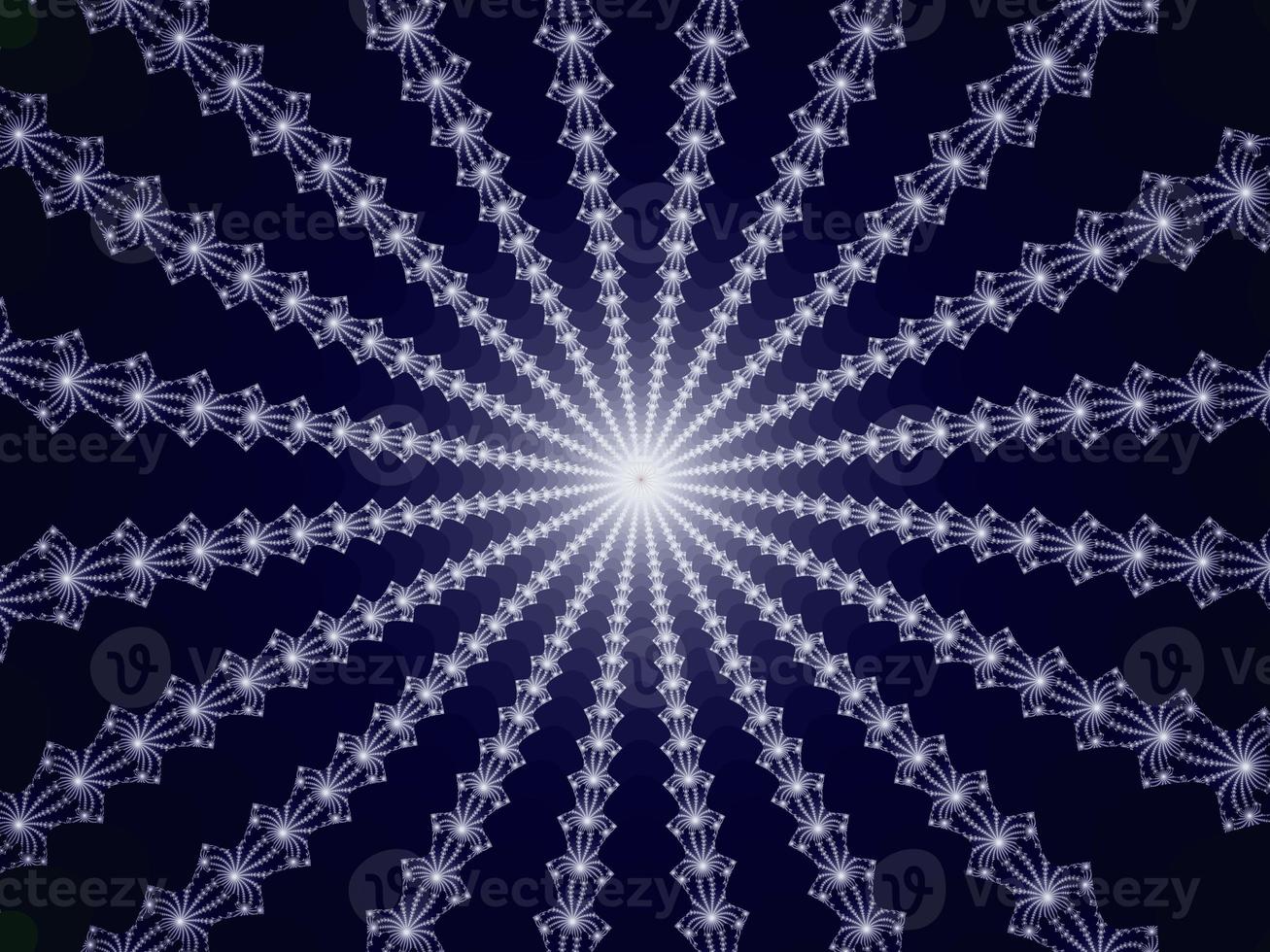 Beautiful zoom into the infinite mathematical mandelbrot set fractal. photo