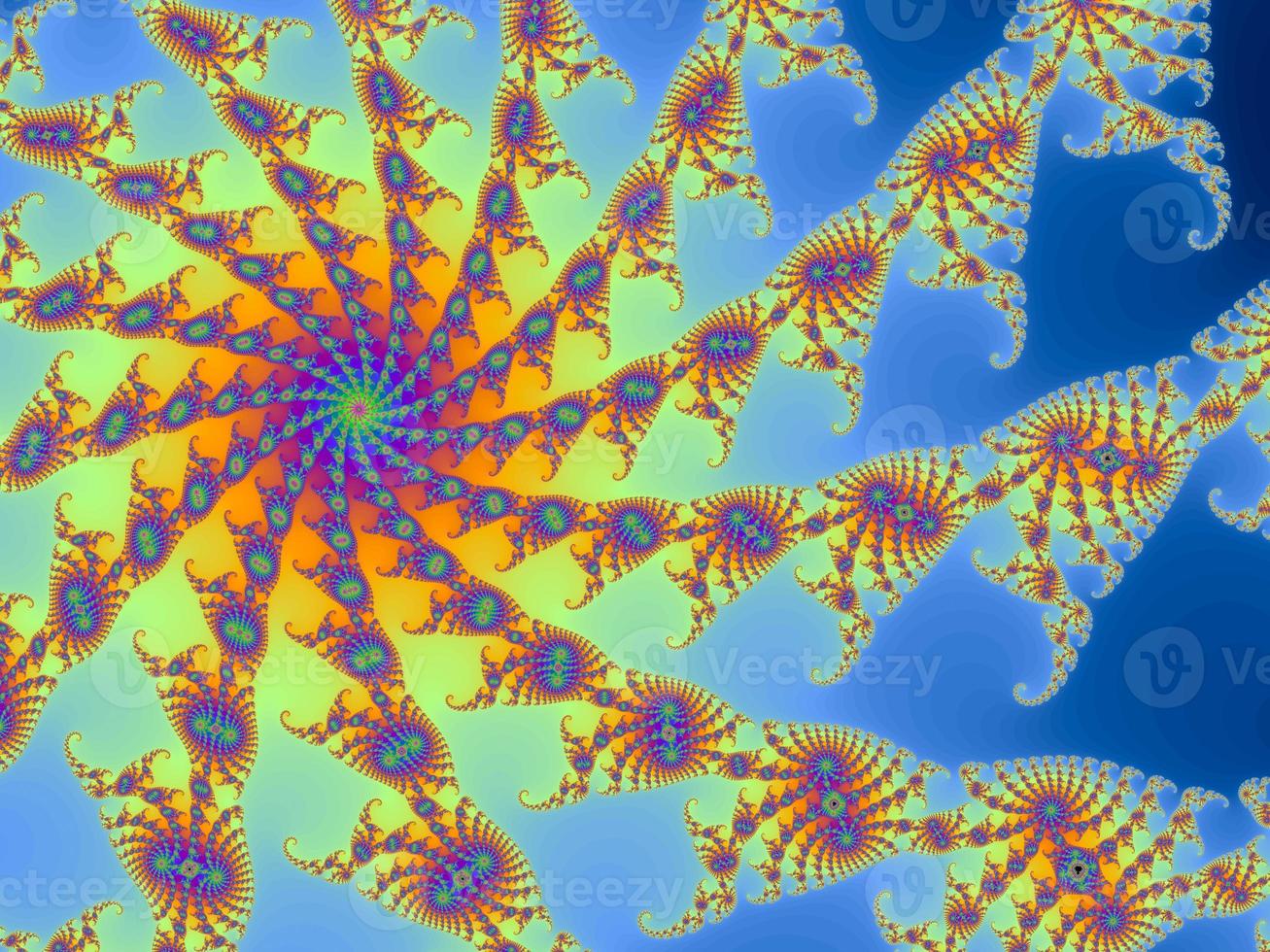 Beautiful fractal zoom into the infinite mathemacial mandelbrot set photo