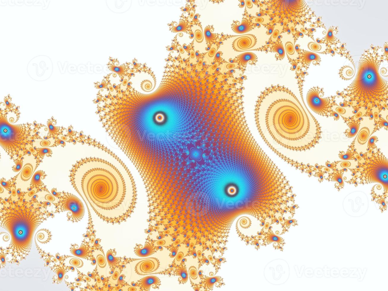 Beautiful zoom into the infinite mathematical mandelbrot set fractal. photo
