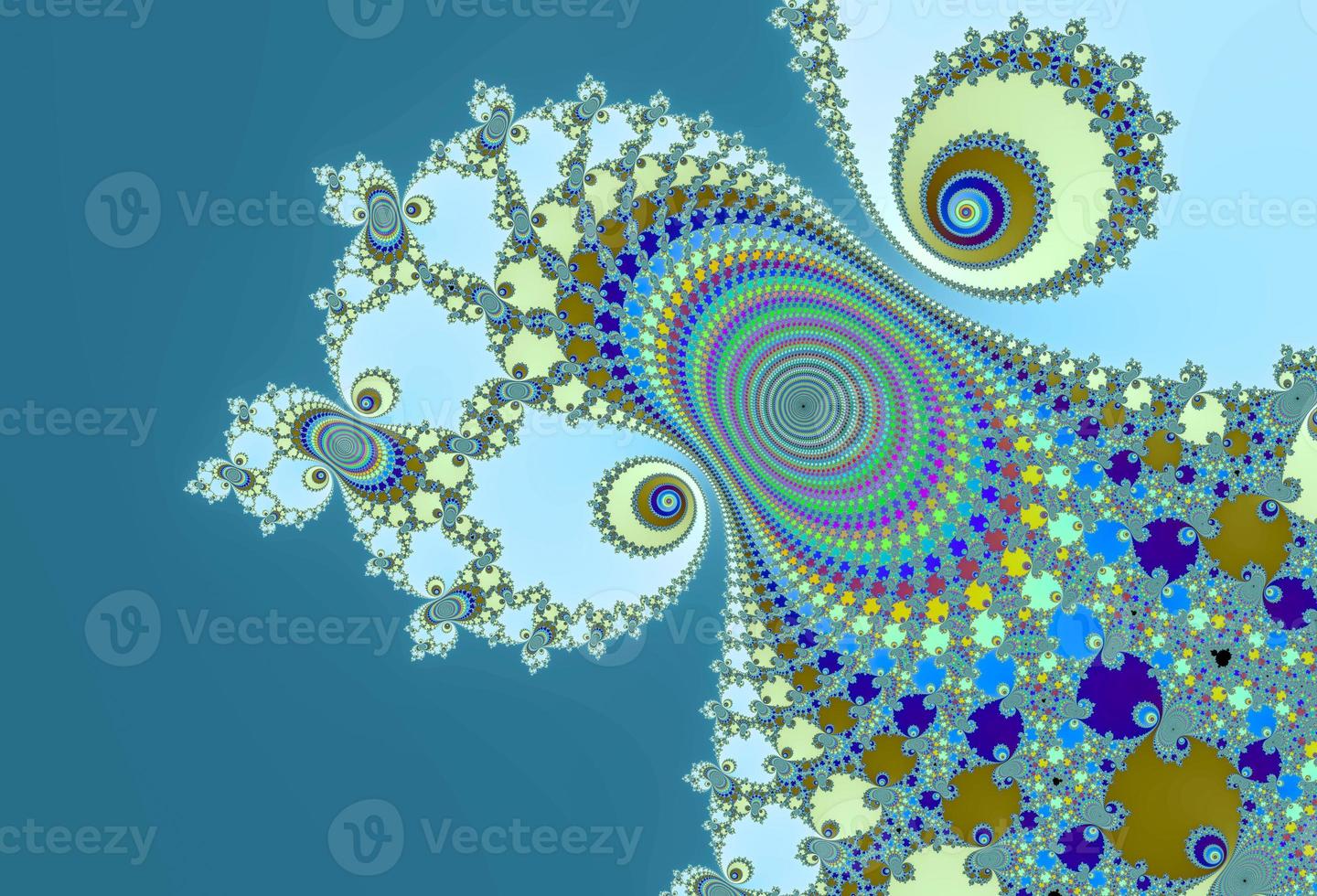 Beautiful zoom into the infinite mathemacial mandelbrot set fractal. photo