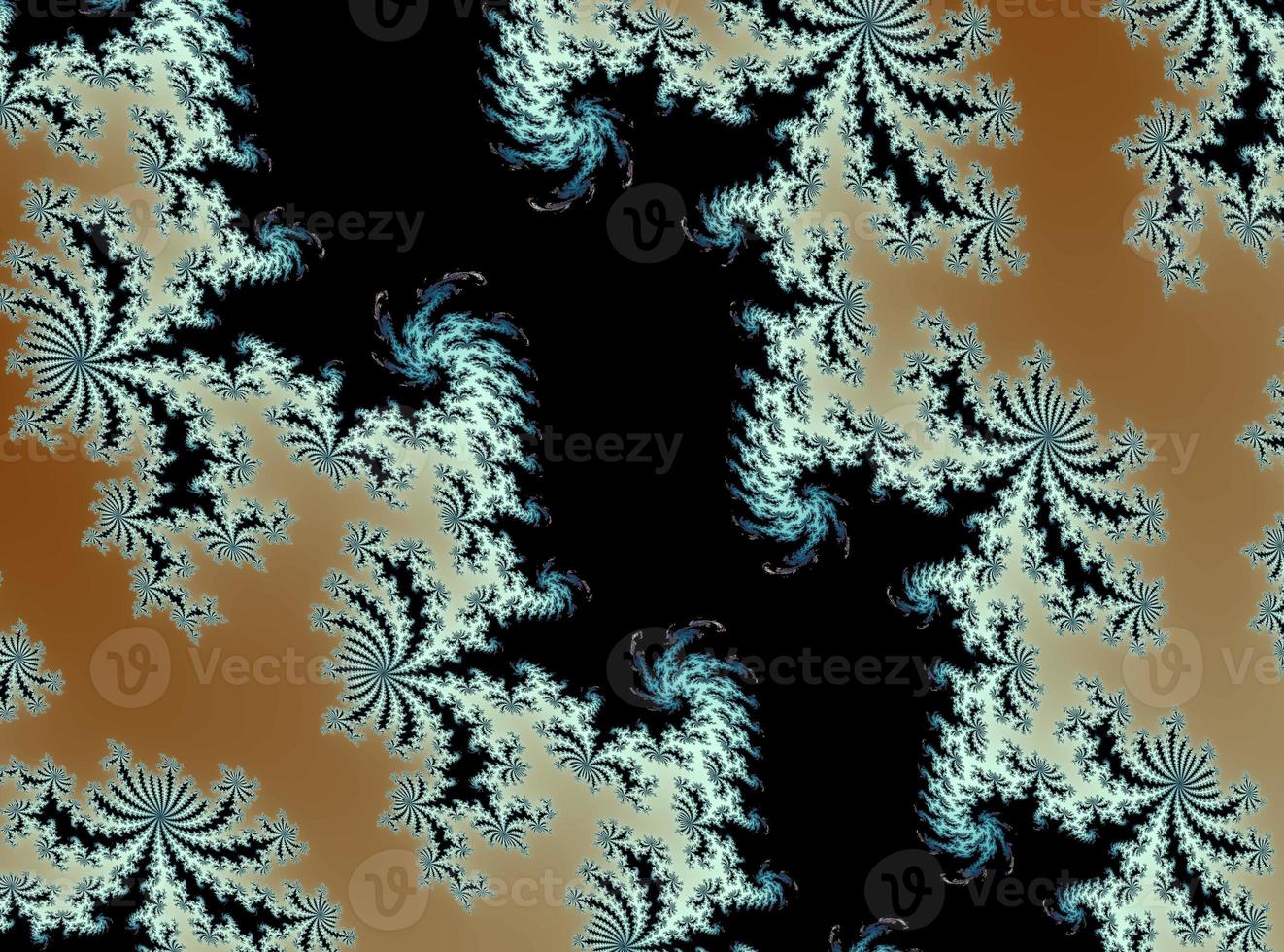 Beautiful zoom into an infinite mathematical fractal set. photo