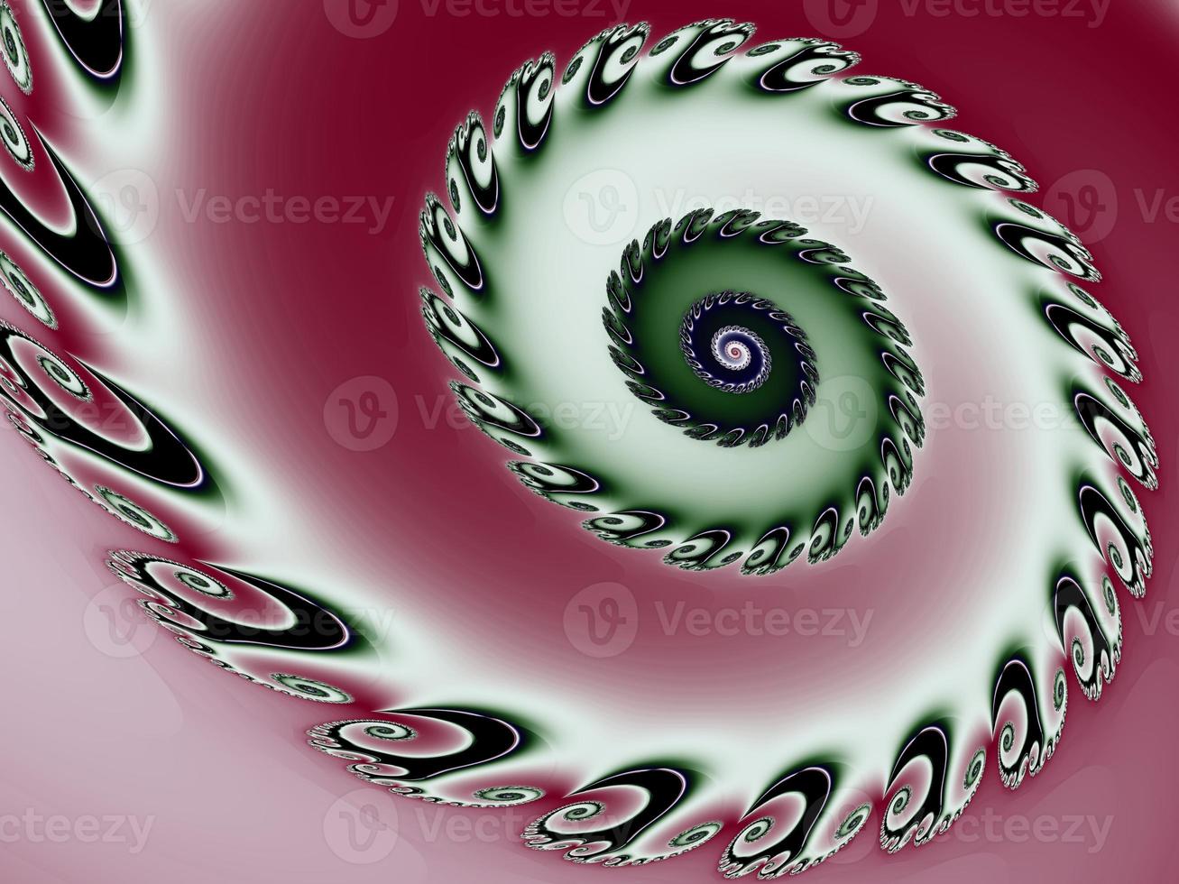 Beautiful zoom into an infinite mathematical fractal set. photo