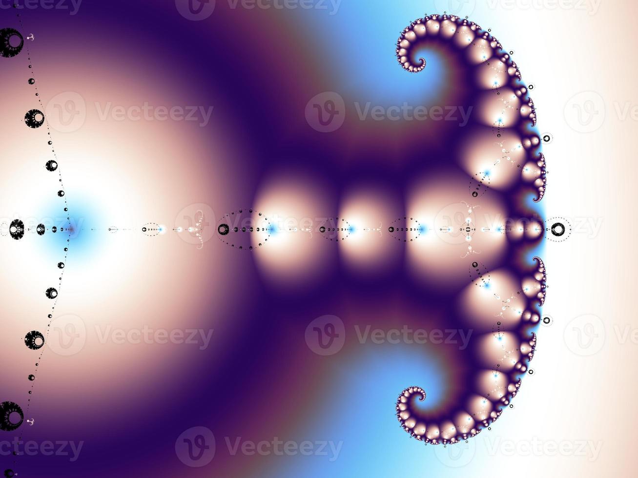 Beautiful zoom into an infinite mathematical fractal set. photo