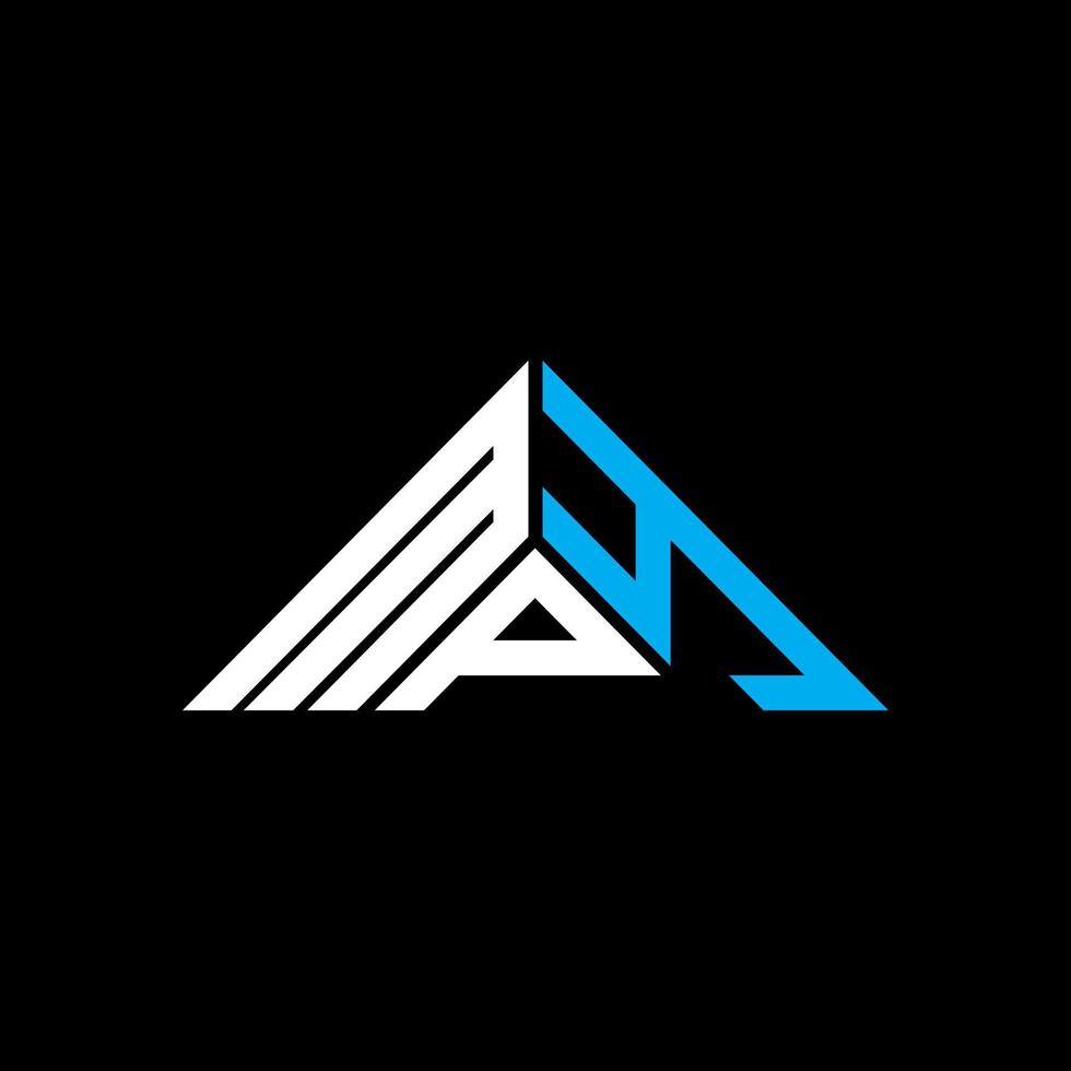 diseño creativo del logotipo de letra mpy con gráfico vectorial, logotipo simple y moderno de mpy en forma de triángulo. vector
