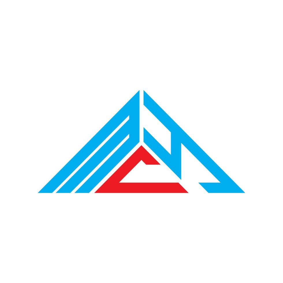 Diseño creativo del logotipo de la letra mcy con gráfico vectorial, logotipo simple y moderno de mcy en forma de triángulo. vector