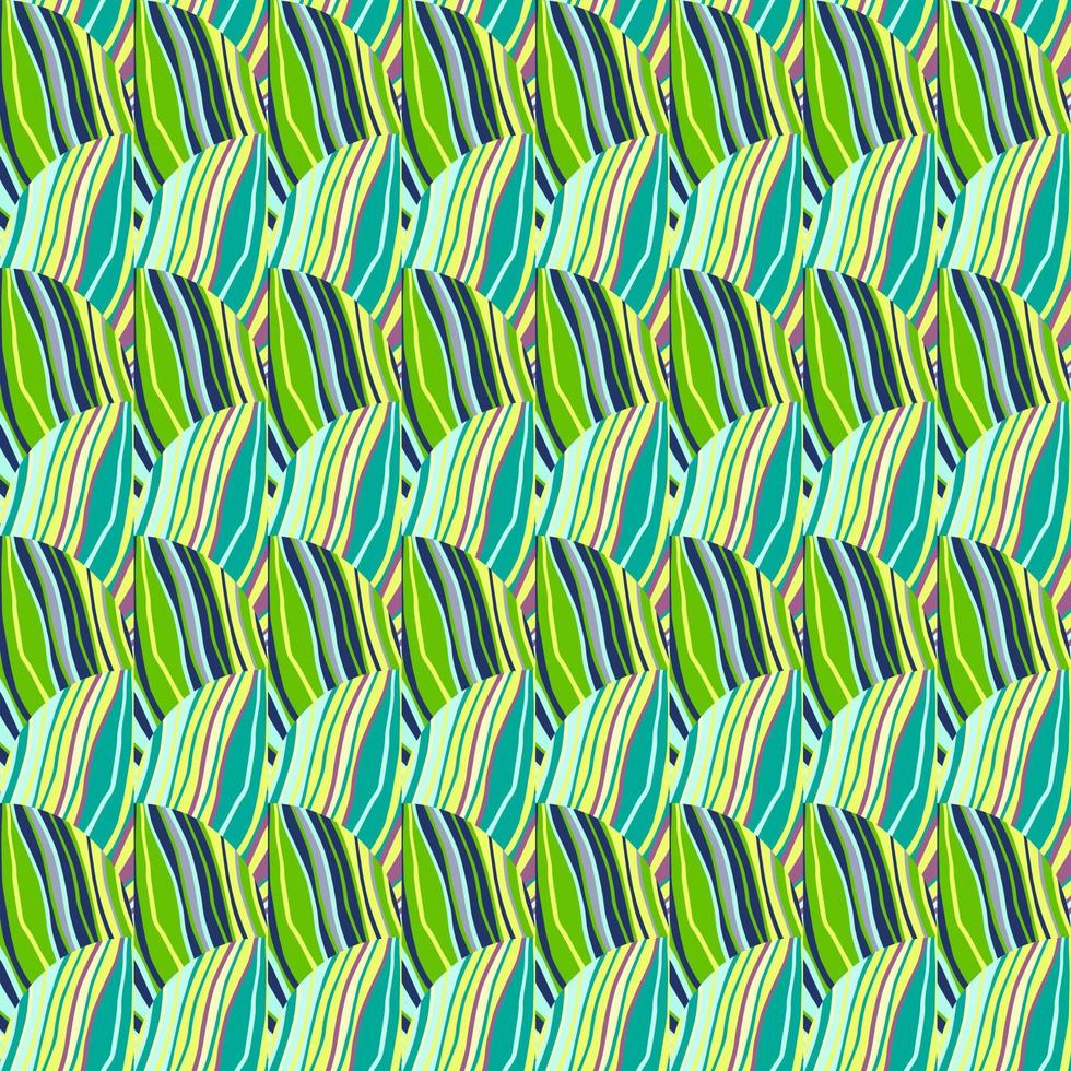 ornamento geométrico de líneas abstractas en estilo vintage. mosaico de ondas patrón geométrico sin costuras. adorno decorativo de mosaico. vector