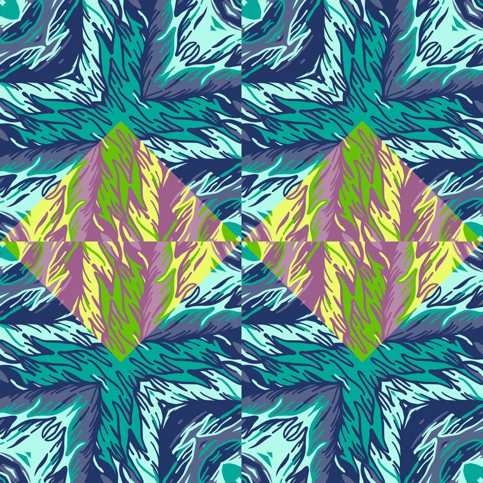 patrón sin costuras de mosaico tribal abstracto. azulejo étnico geométrico creativo. vector