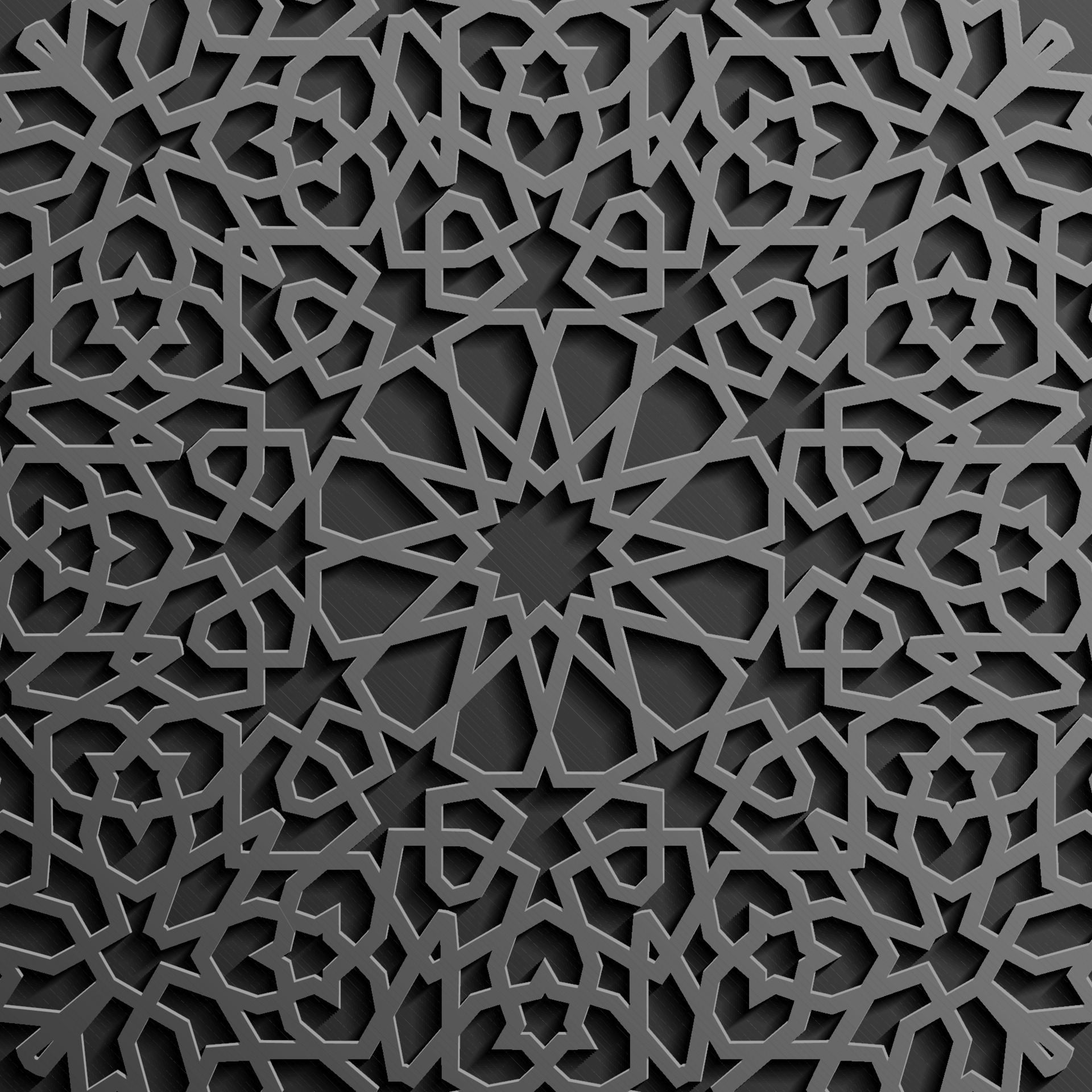 Black islamic pattern vector. Islamic ornament vector, persian motiff