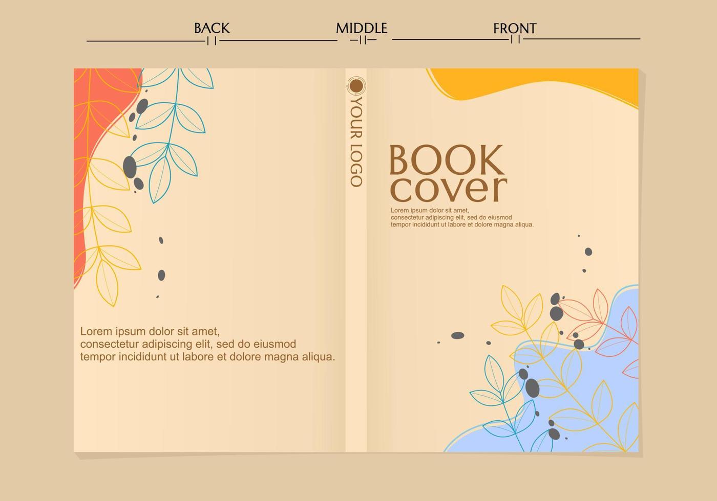 floral Cover page templates. A4 size abstract background. beautiful   notebooks, planners, brochures, books, catalogs etc. 12526700  Vector Art at Vecteezy