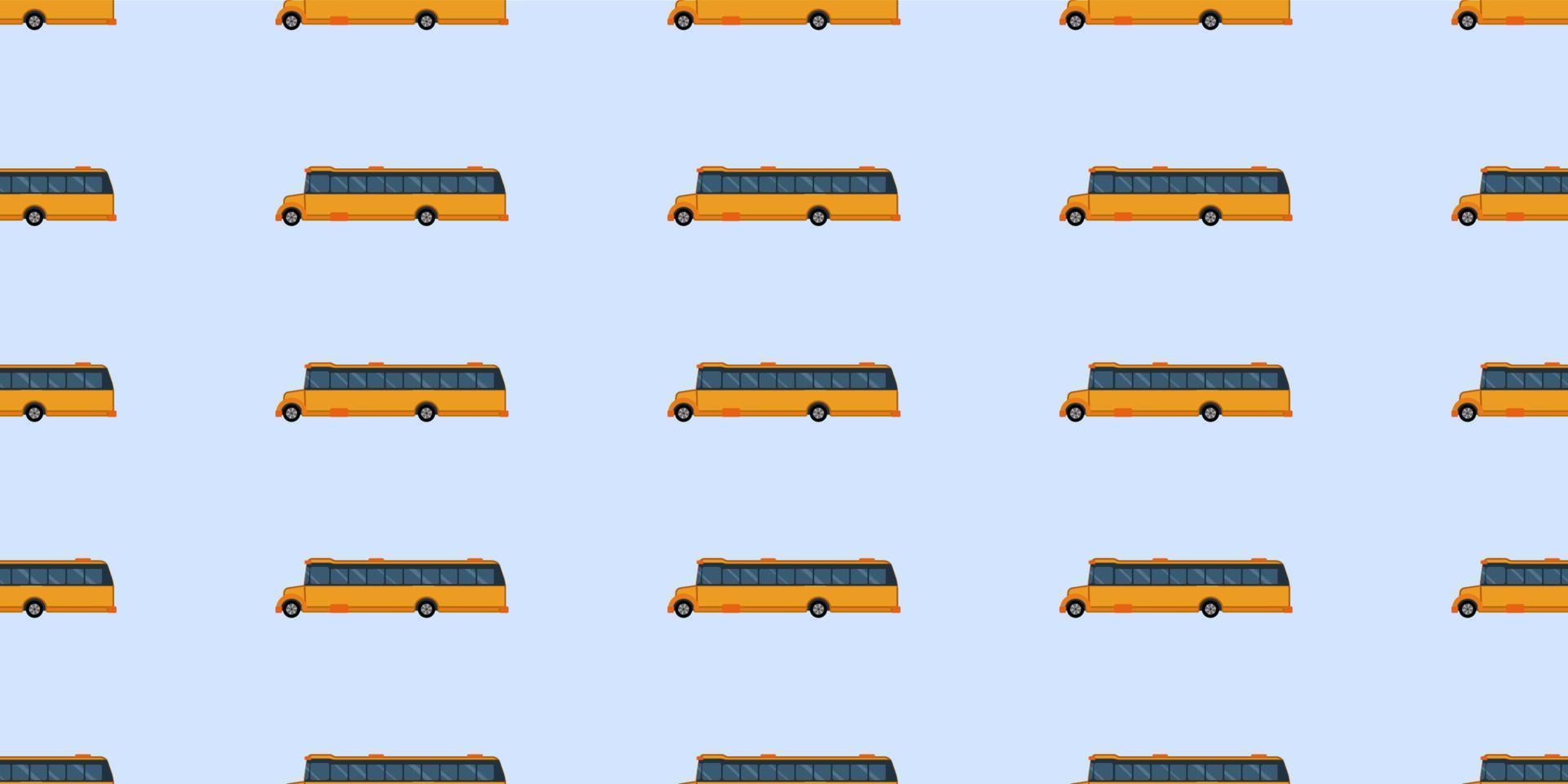vector de patrones sin fisuras de autobús escolar. fondo de patrón escolar.