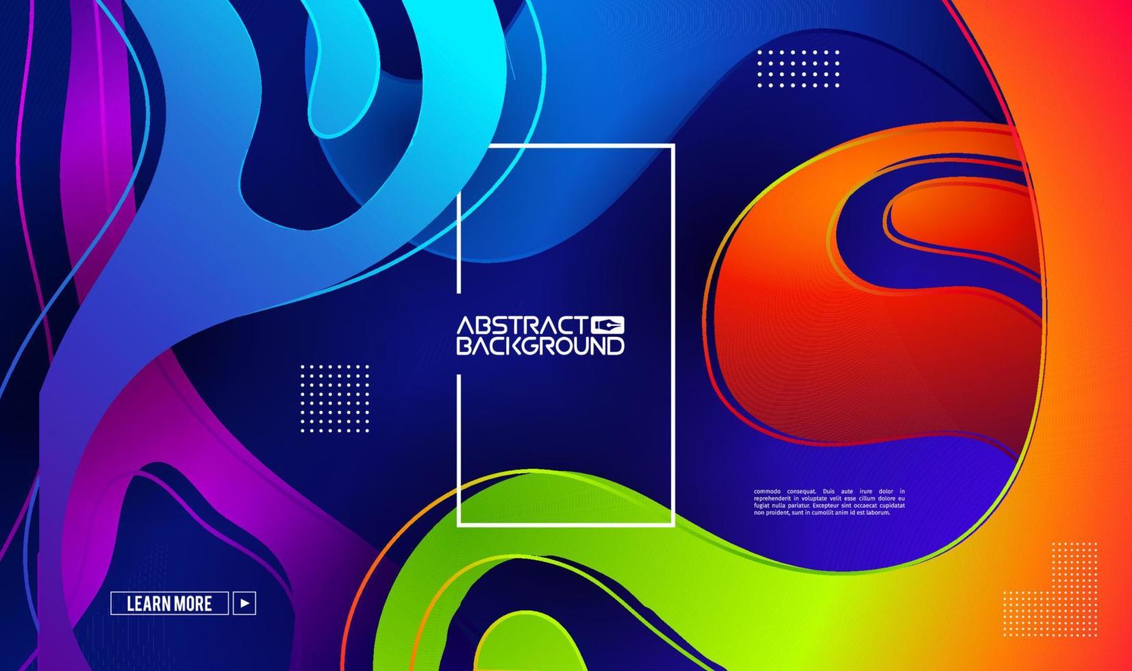 Modern gradient shape background. Colorful gradient cover design. Fluid flat shapes composition. Vector modern design elements.