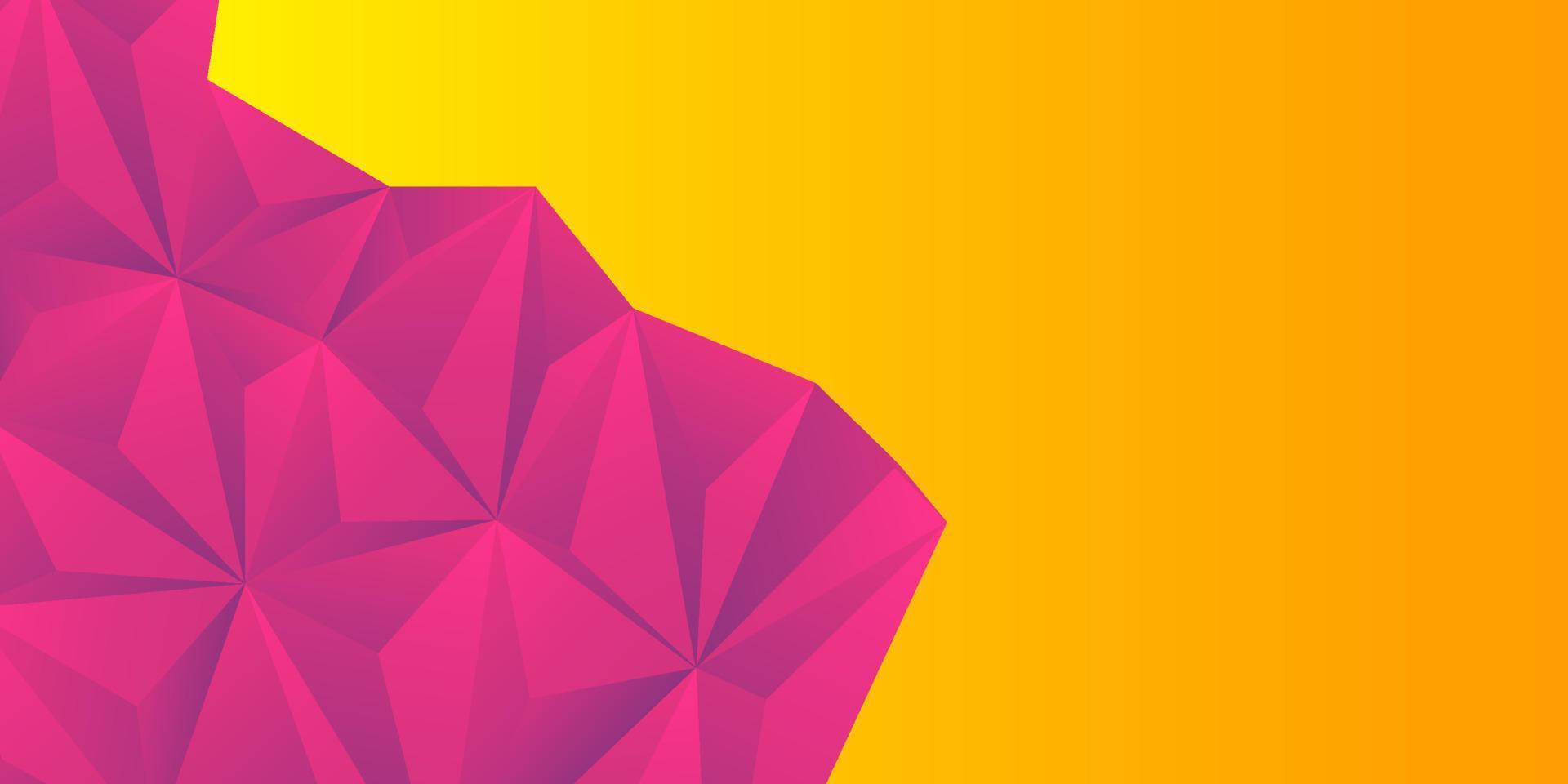 abstract red and orange background, low poly textured triangle shapes in random pattern, trendy lowpoly background Free Vector