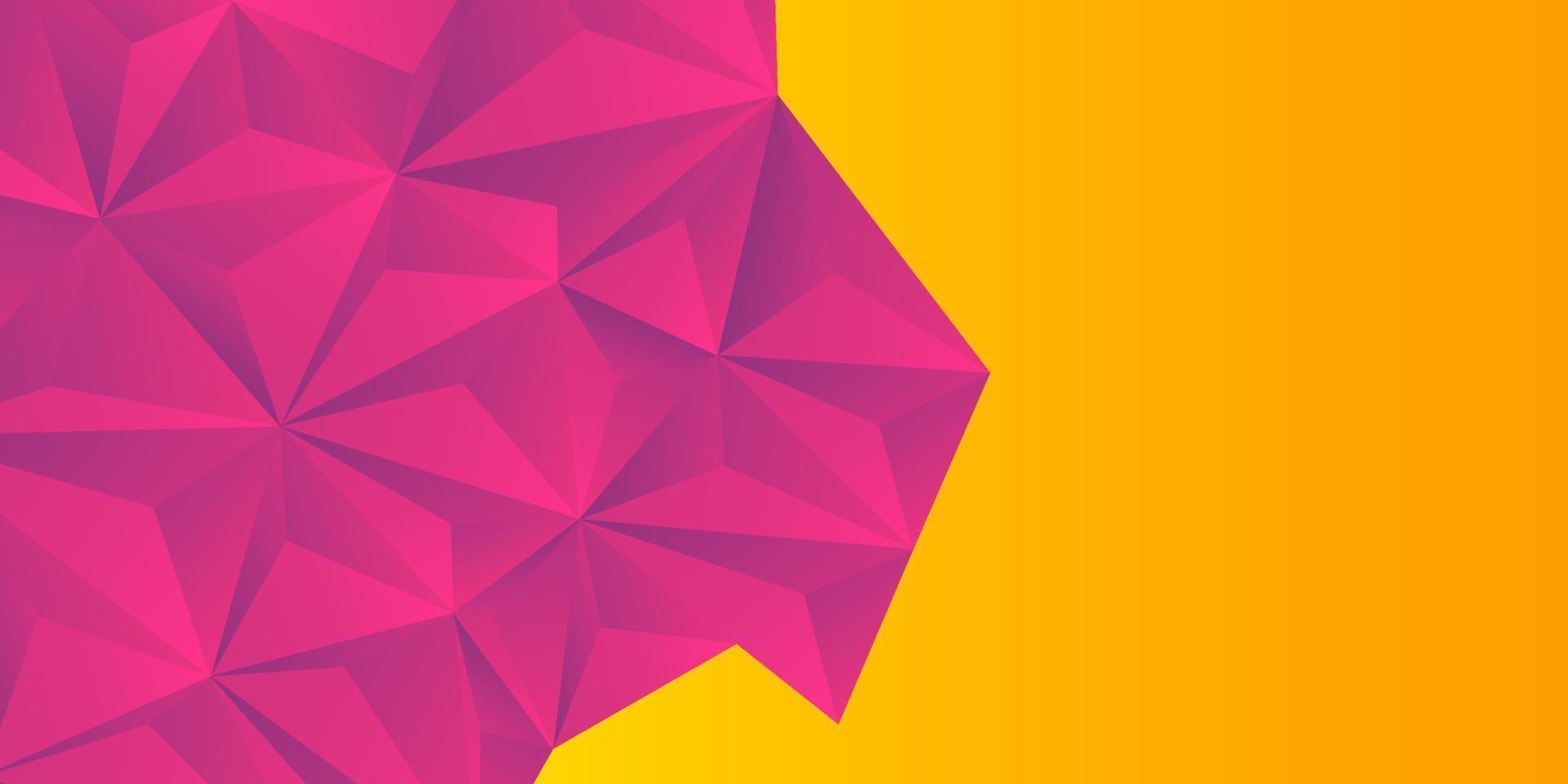 abstract pink background, low poly textured triangle shapes in random pattern, trendy lowpoly background Free Vector