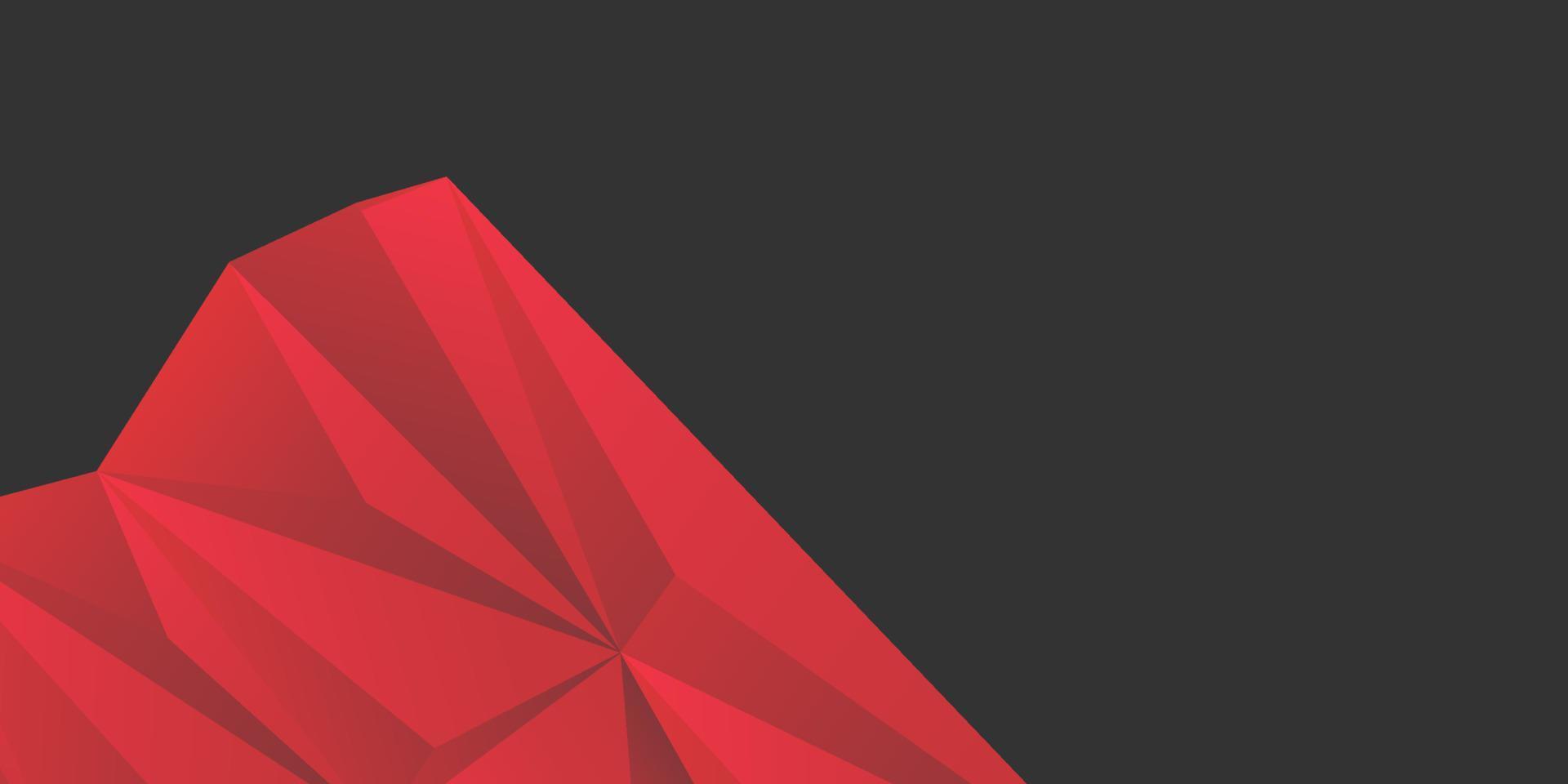 abstract red and black background, low poly textured triangle shapes in random pattern, trendy lowpoly background Free Vector