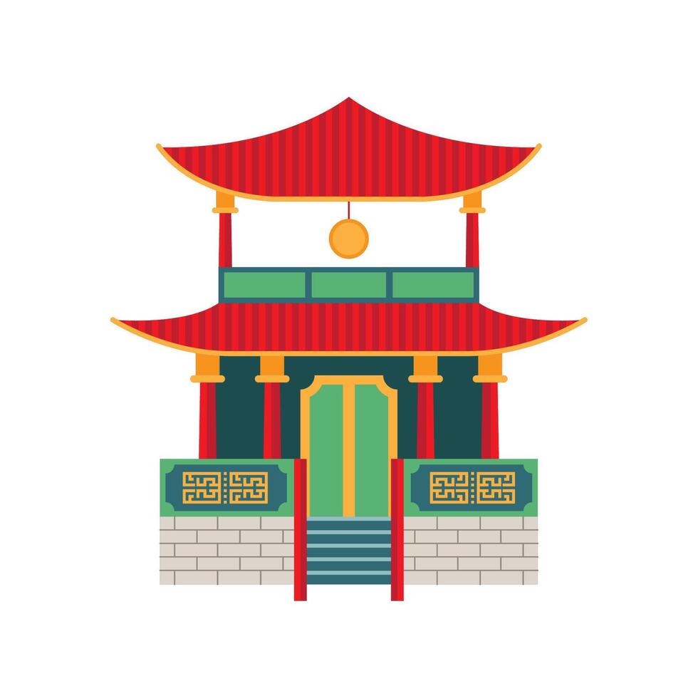 chinese culture pagoda vector