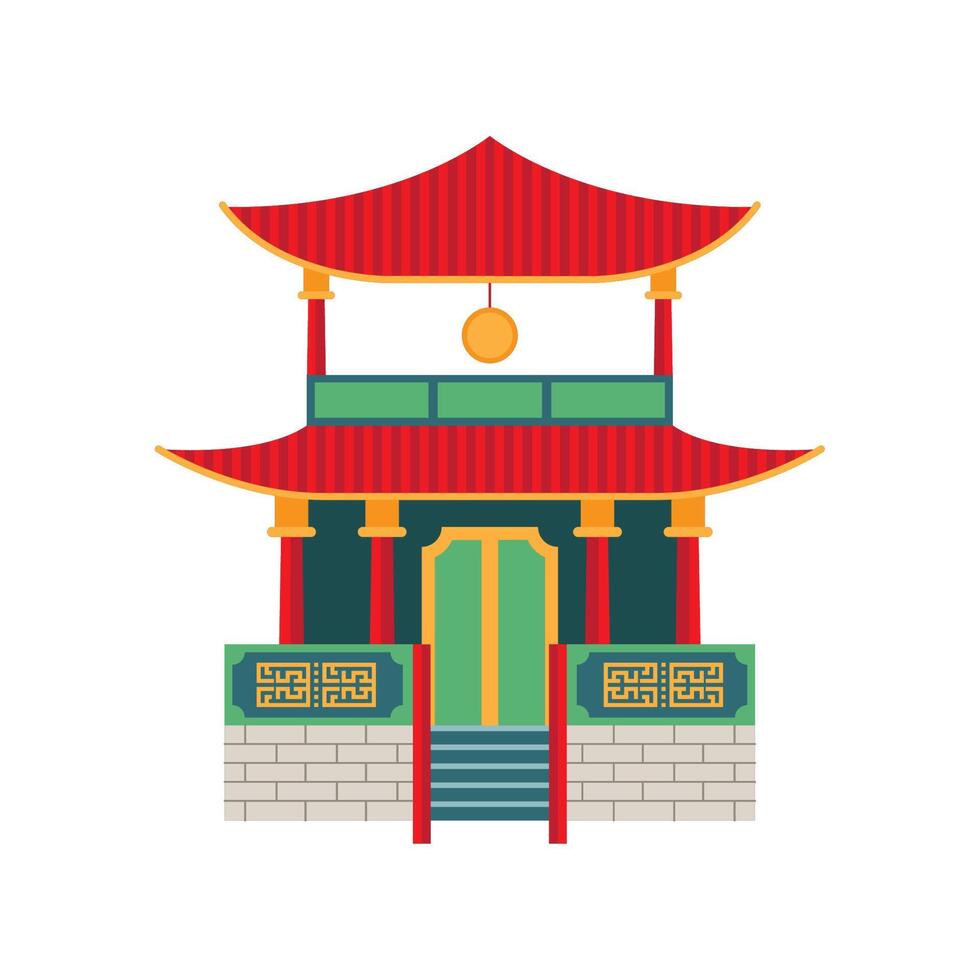 pagoda de la cultura china vector