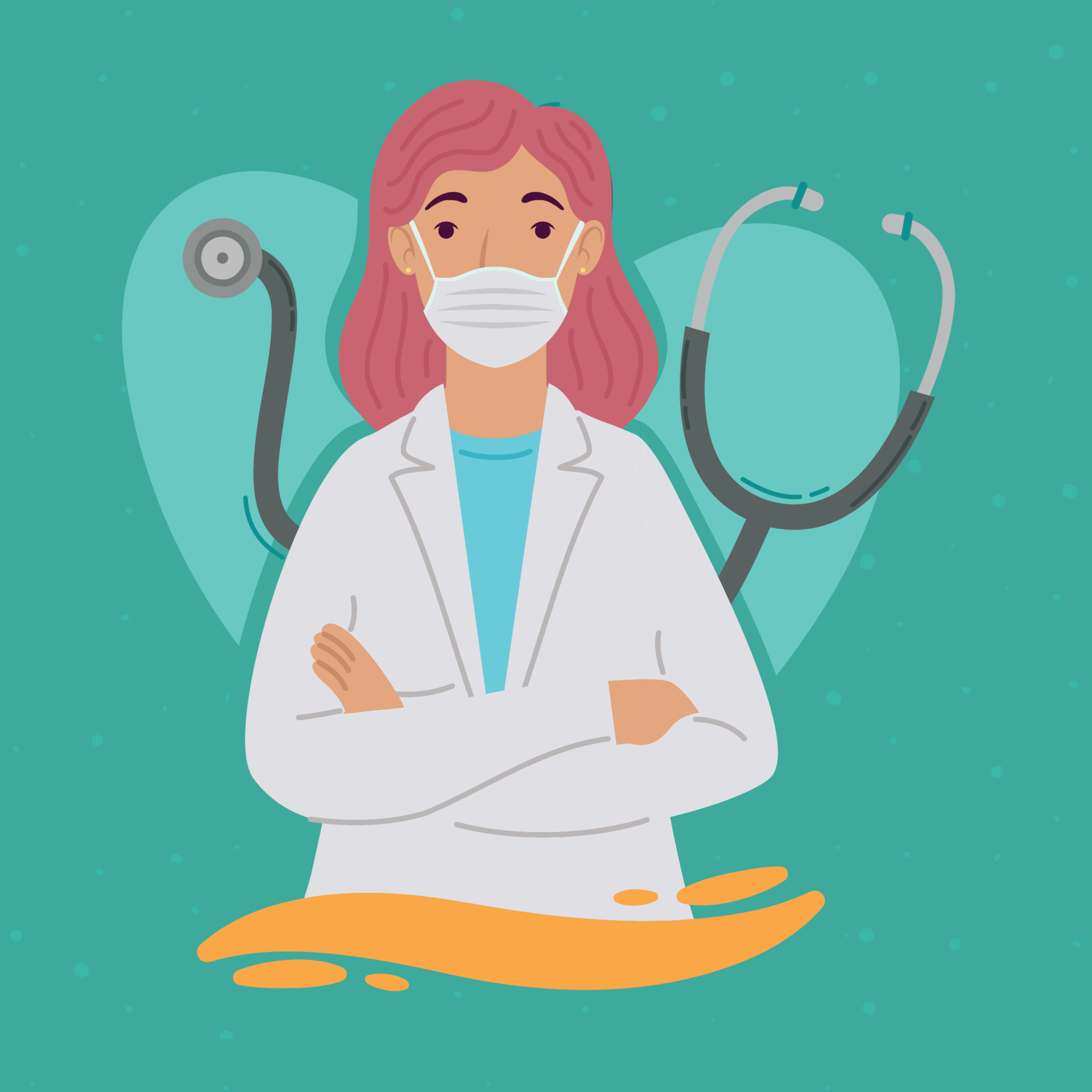 female professional doctor 12527547 Vector Art at Vecteezy