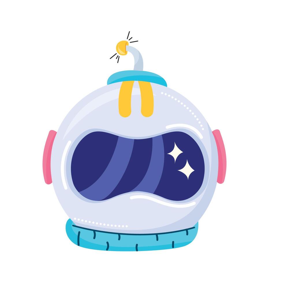 astronaut helmet accessory vector