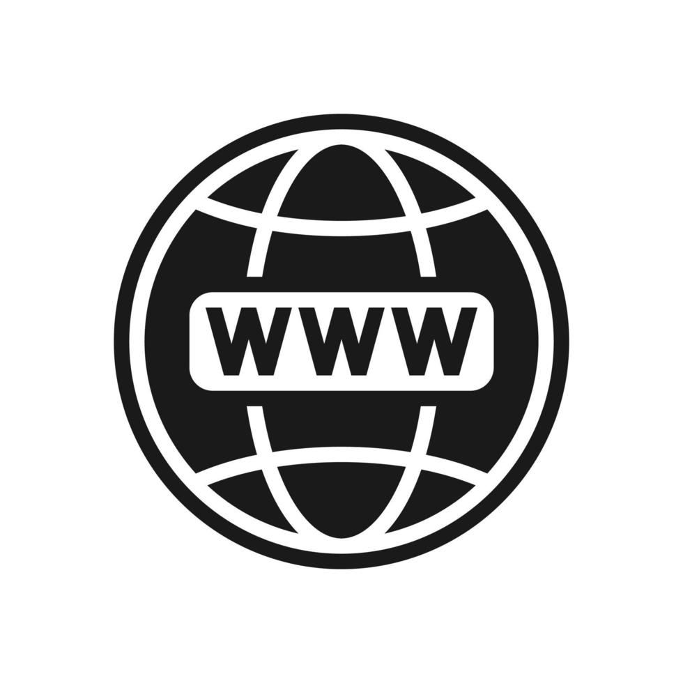 Click to go to online website or internet flat vector icon for apps and websites