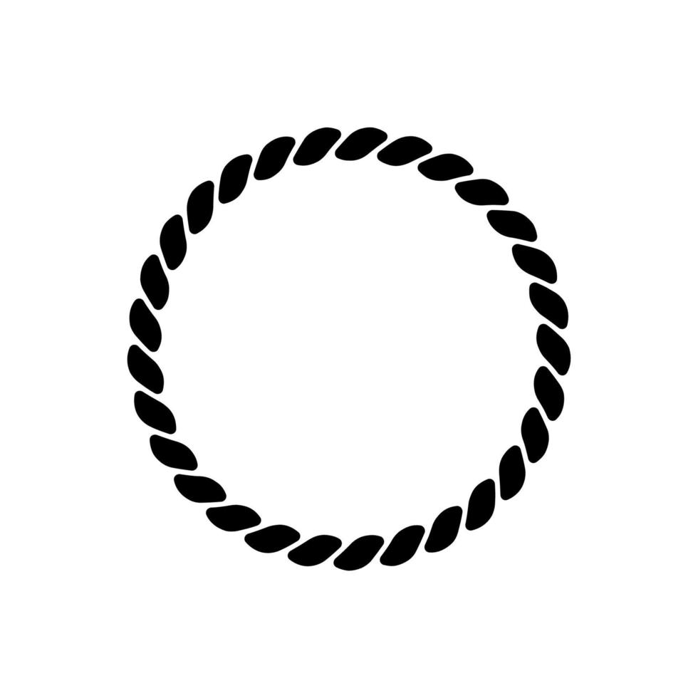 Knot, marine theme icon, vector illustration on white background.