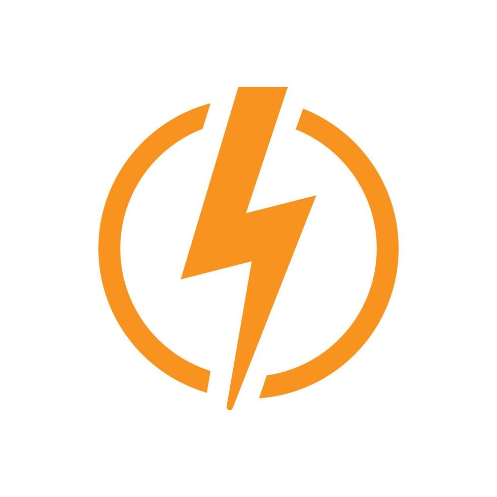 Power Symbol, Lightning Power icon vector illustration