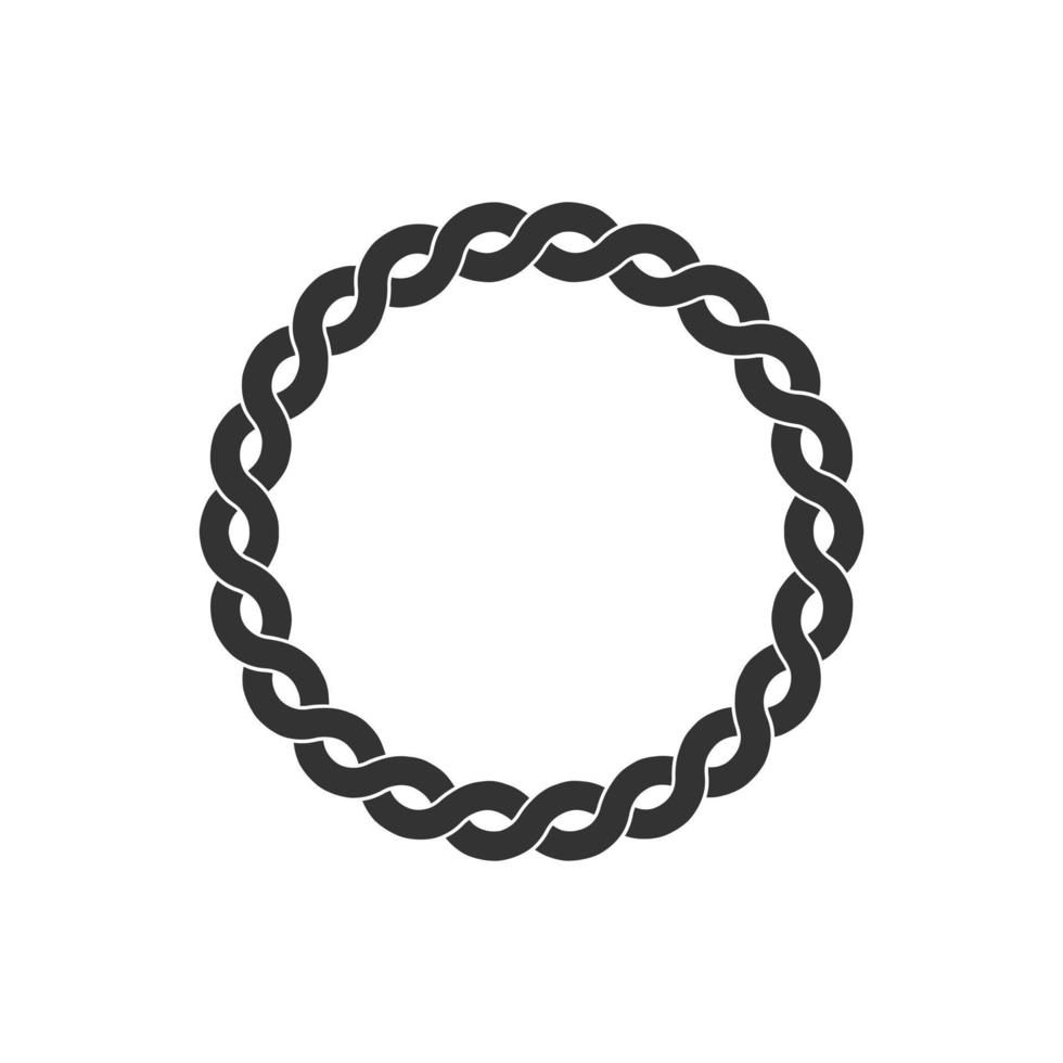 circular round chain vector for your design or logo