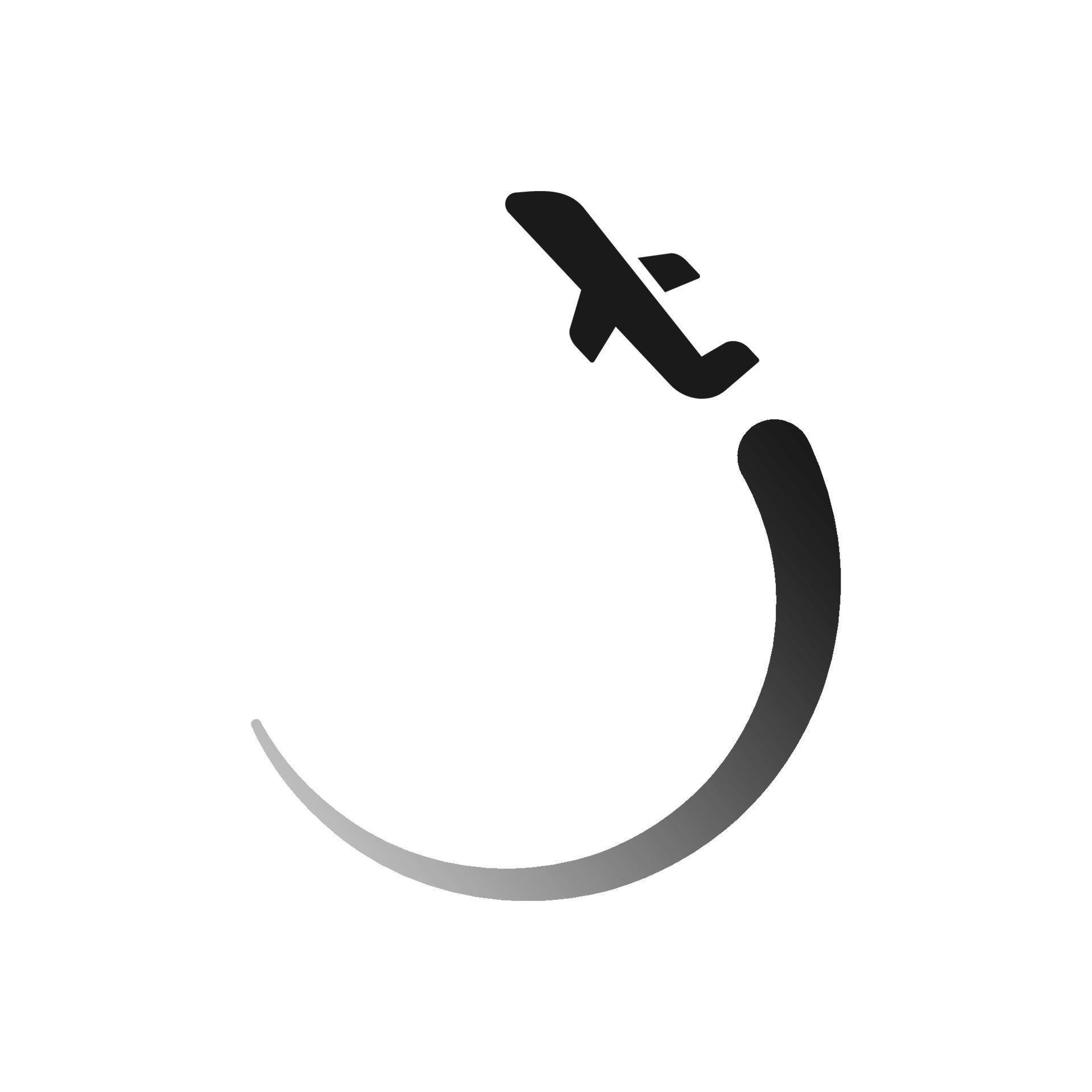 Airplane flight dashing line. Airlines plane line path, travel flights