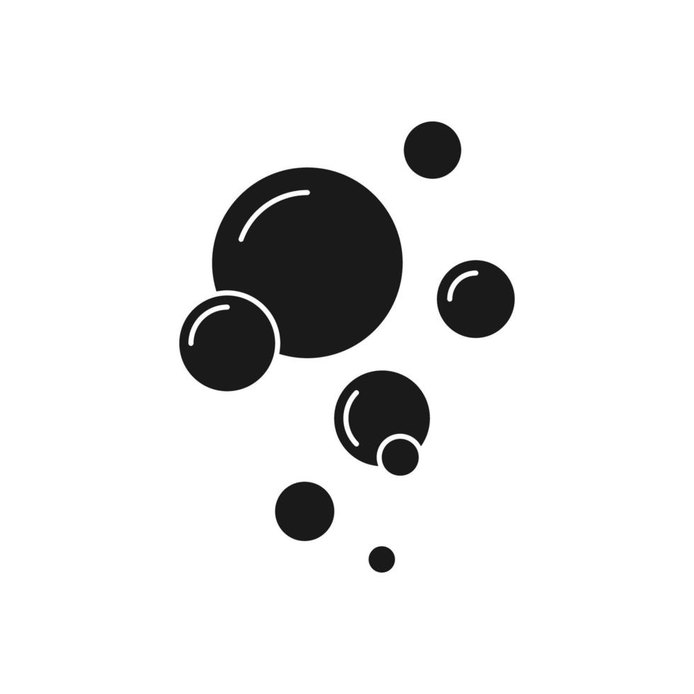 bubble icon vector illustration. color editable