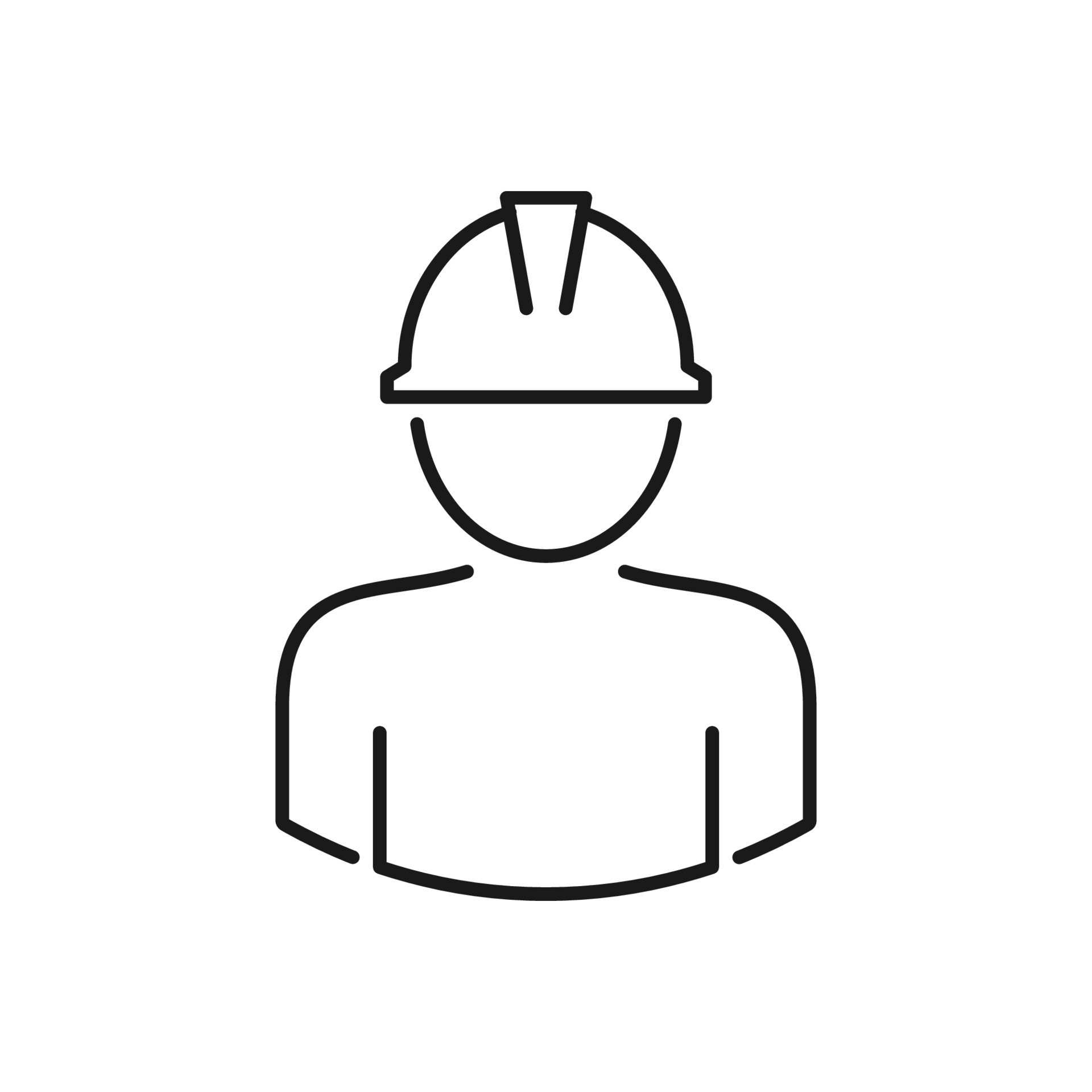 Construction worker icon flat design. Vector illustration. 12528252 ...